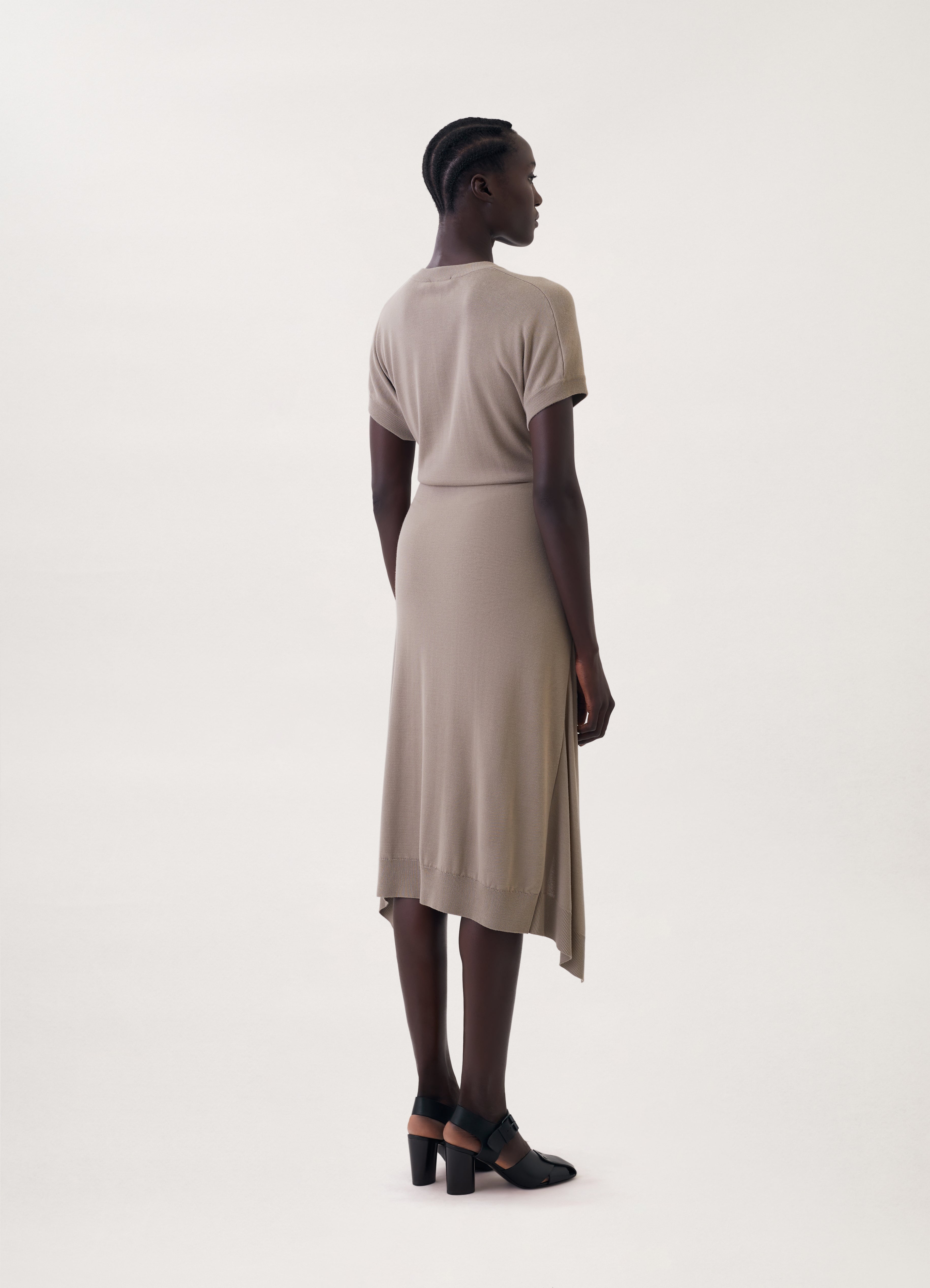 DOUBLE LAYER SKIRT DRESS - 4
