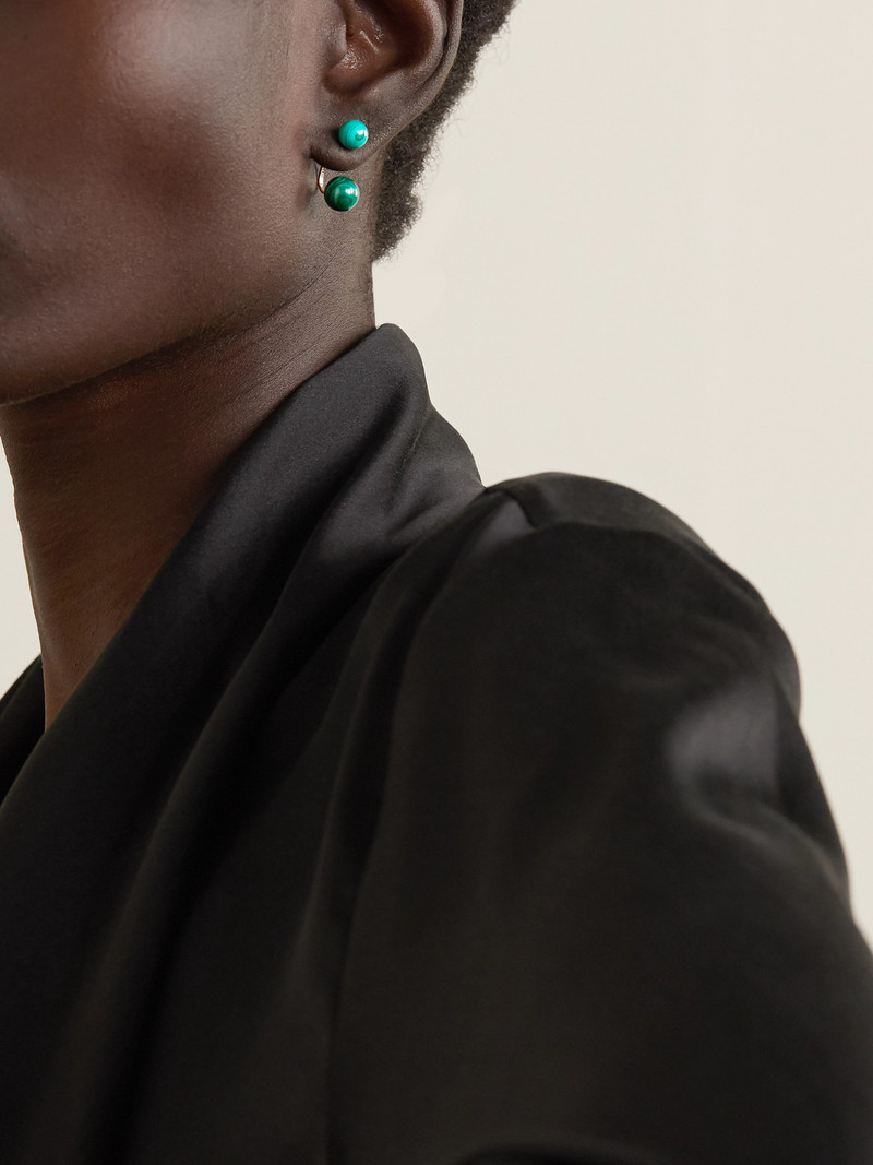 MATEO 14-karat Gold Malachite Earrings outlook