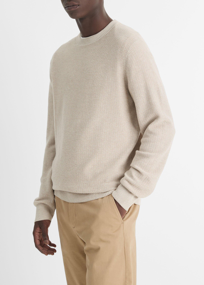 Vince Geo-Jacquard Wool-Blend Crew Neck Sweater outlook