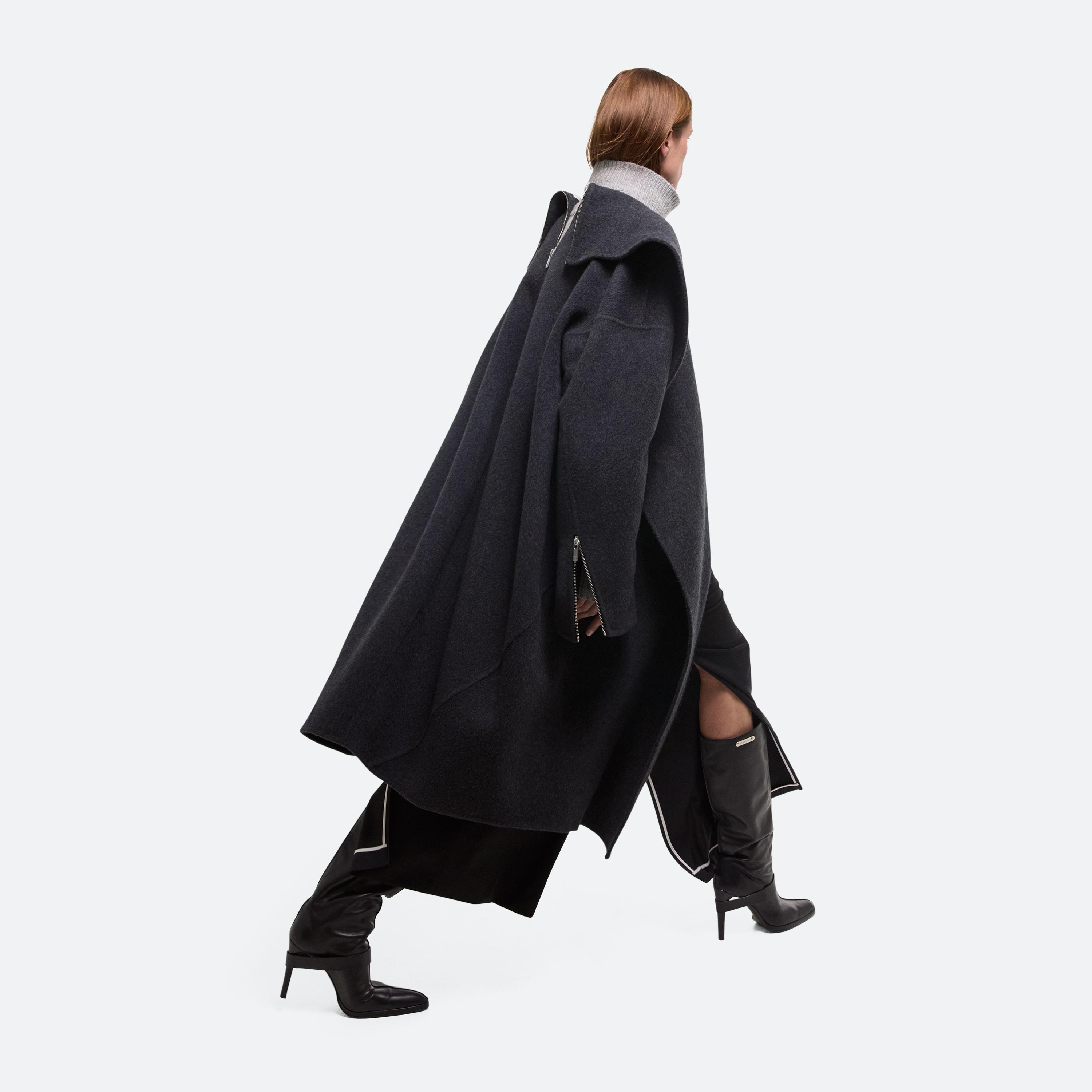 DOUBLE-FACED APEX COCOON COAT - 13