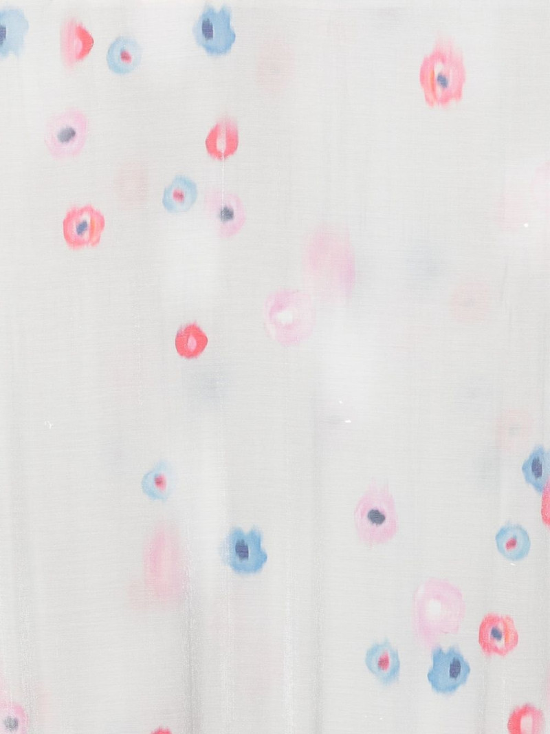 EMPORIO ARMANI floral-print fringed scarf outlook