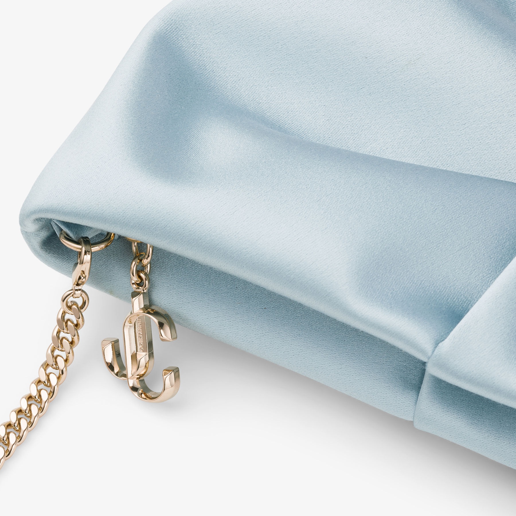 Bonny Clutch
Ice Blue Satin Clutch Bag - 4