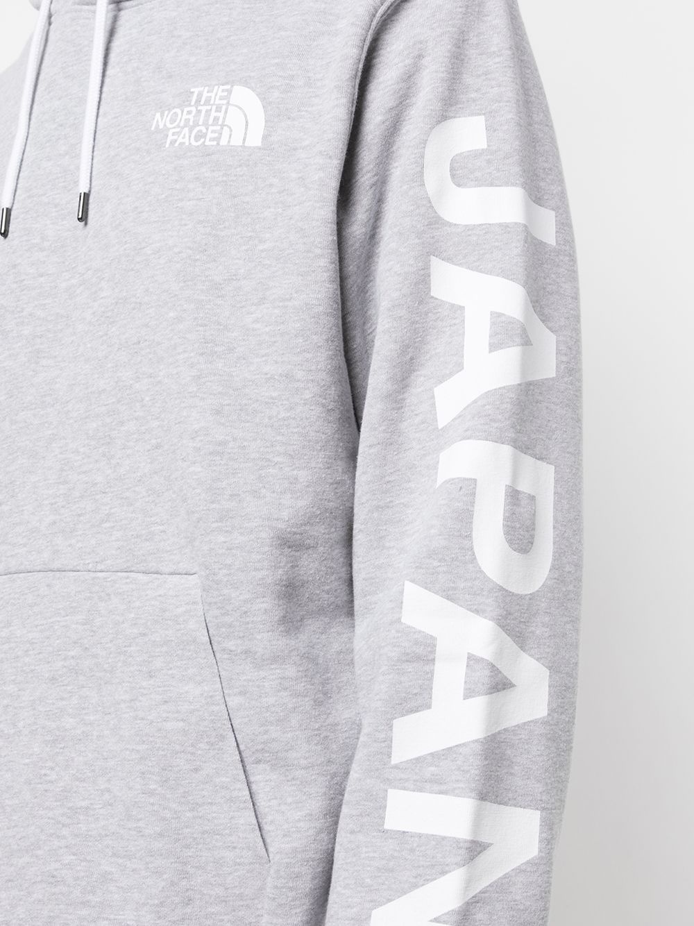 Japan sleeve-print logo hoodie - 5