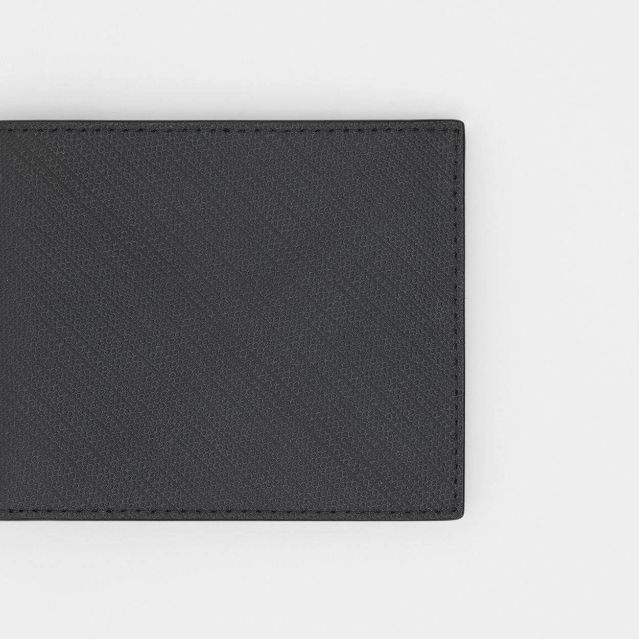 London Check and Leather Bifold Wallet - 3