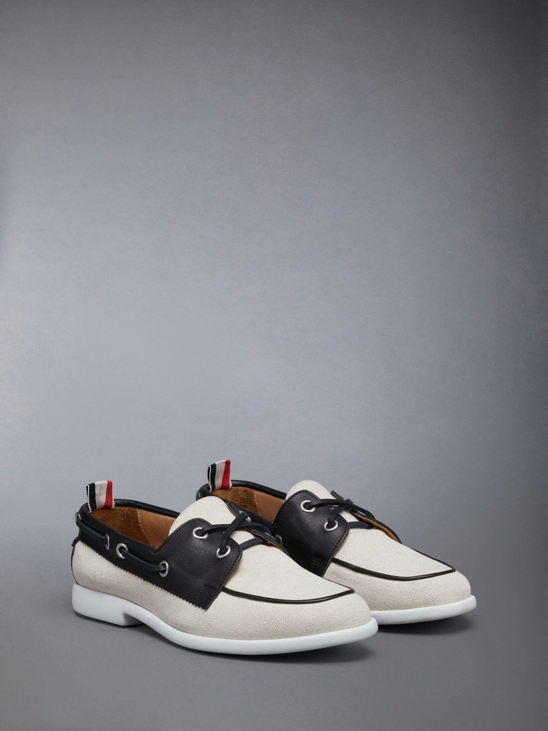 Thom Browne COTTON CANVAS BOAT SHOE outlook
