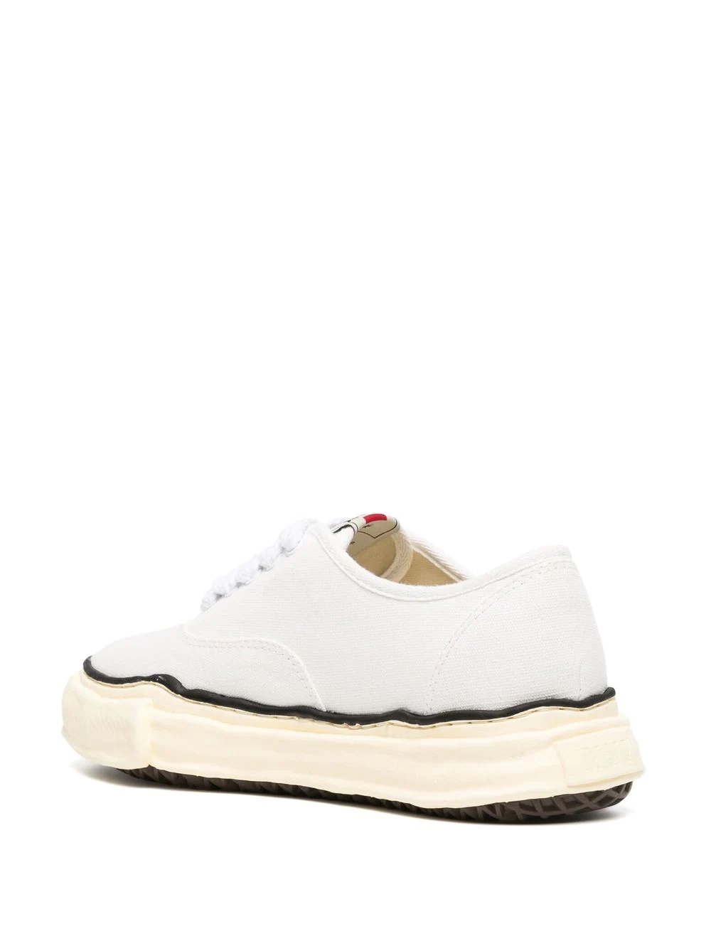 lace-up low-top sneakers - 3
