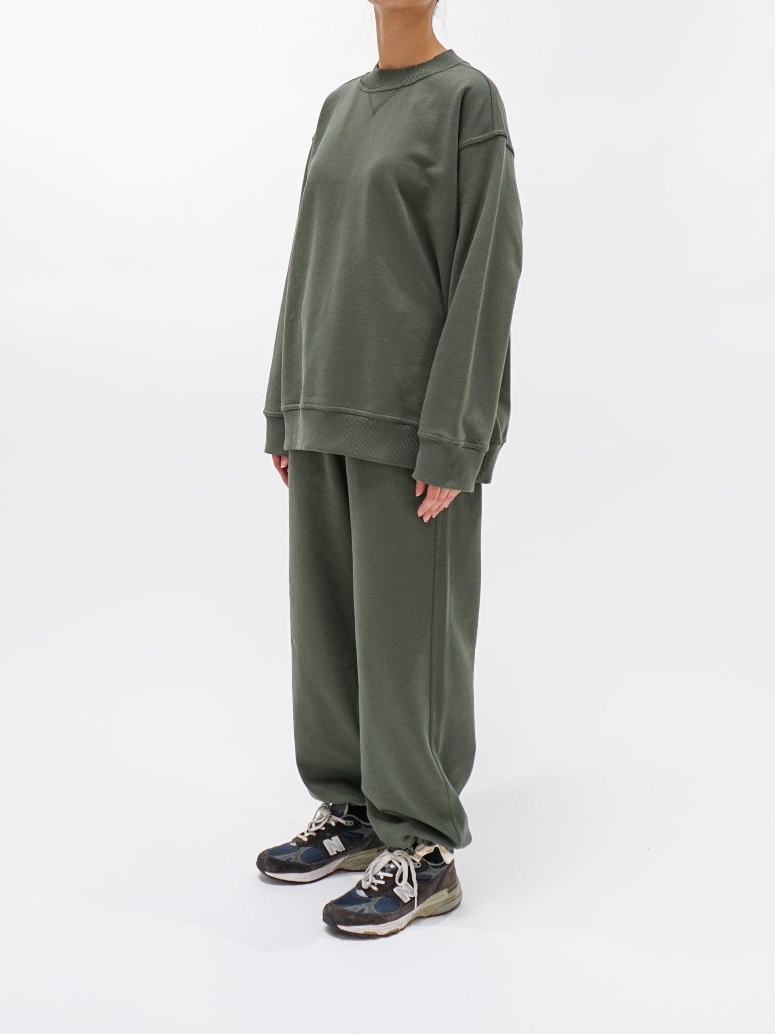 Tower Cotton Fleece Joggers - Khaki - 3
