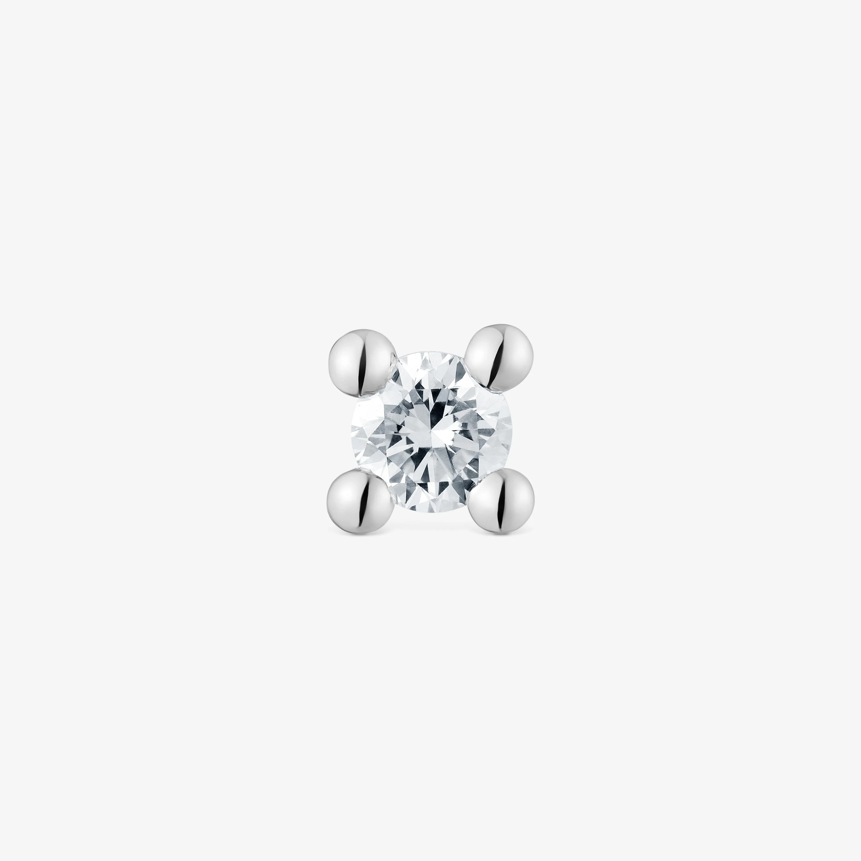 Individual platinum Earring with 0.50ct lab-grown diamond TOUS Shine LGD - 1
