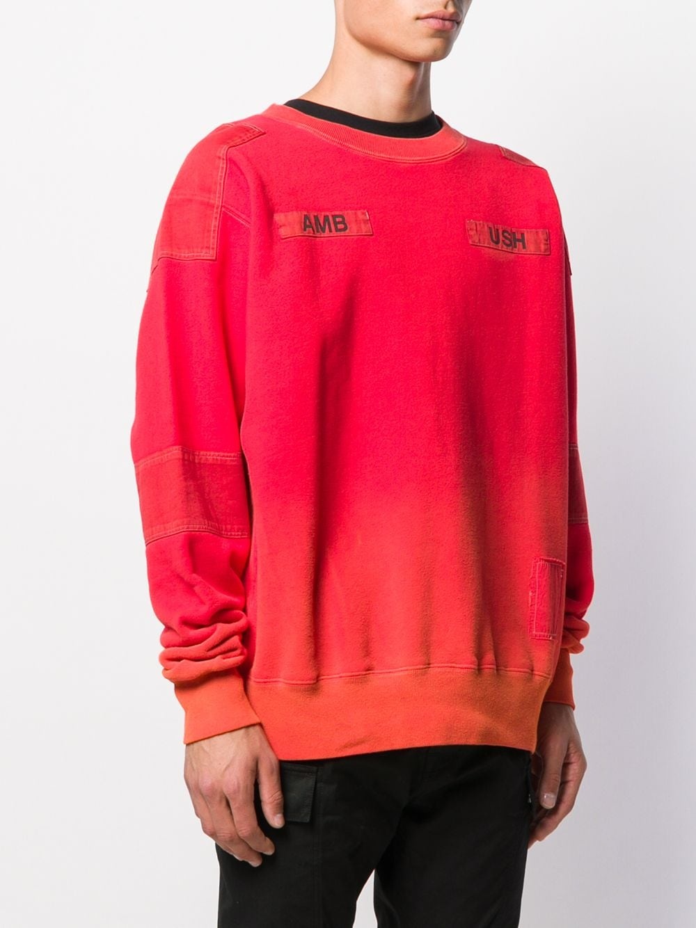 stitched logo sweatshirt - 3