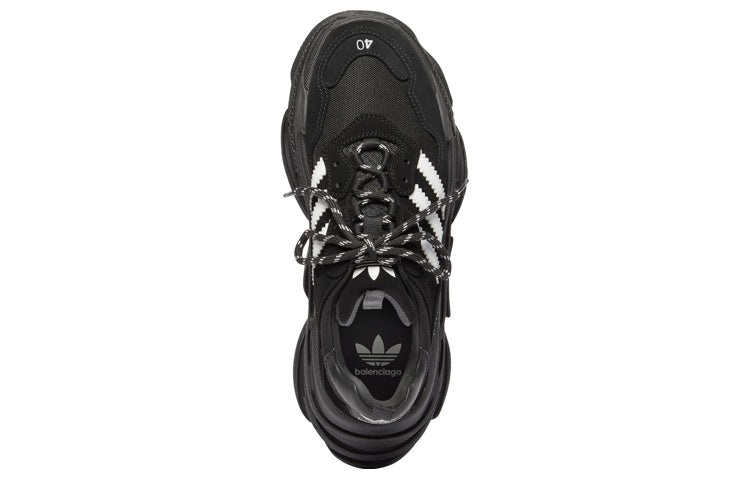 (WMNS) Adidas x Balenciaga Triple S Sneaker 'Black' 712764W2ZB21090 - 4