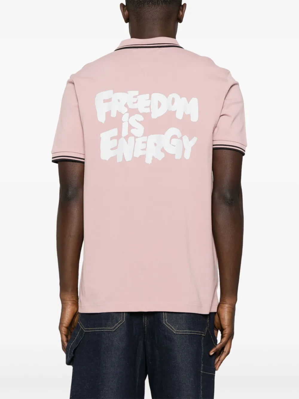 X FRED PERRY FREEDOM IS ENERGY POLO SHIRT - 3