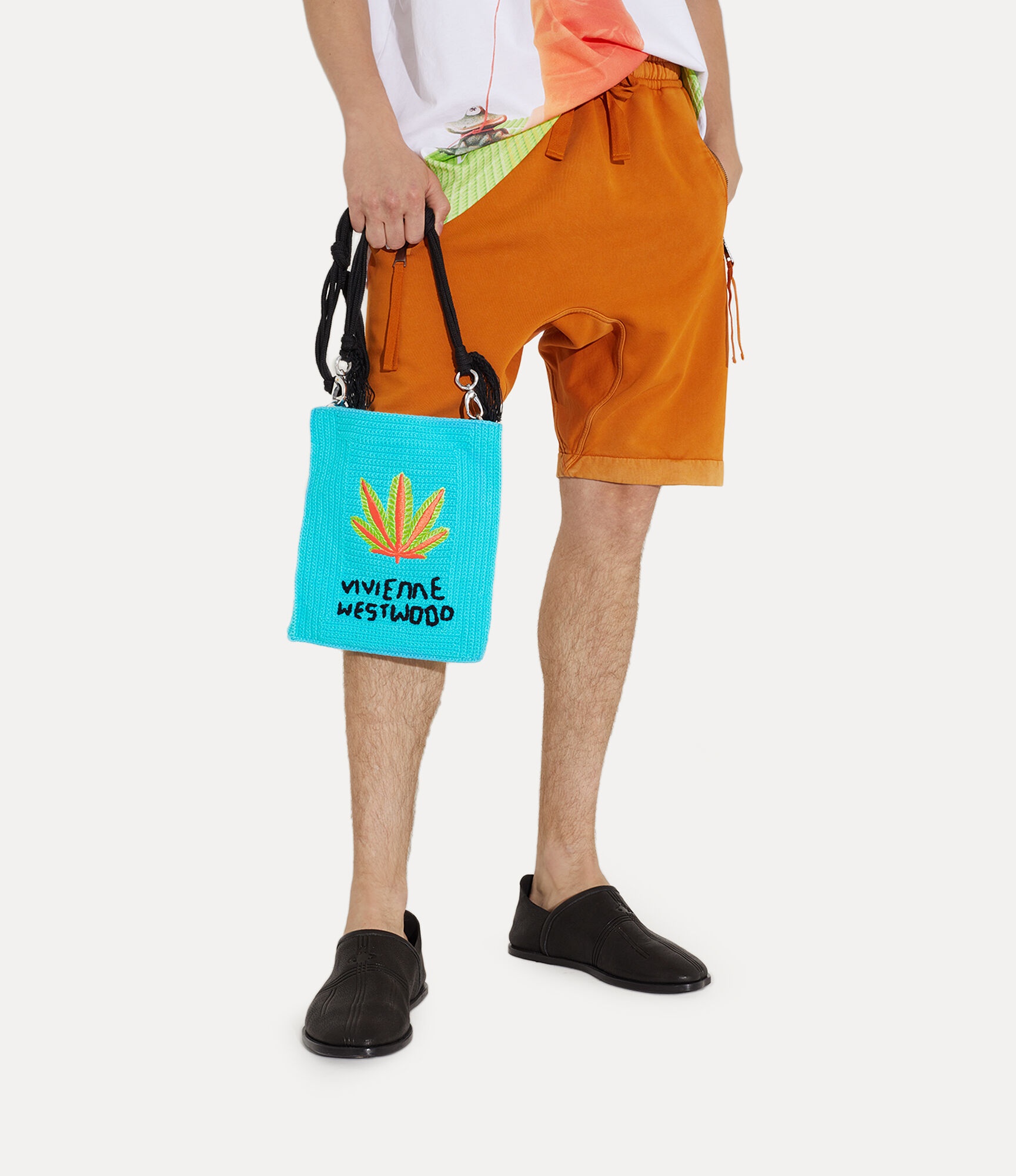 【VIVIENNE WESTWOOD】 25SS MABEL CROCHET TOTE SMALL Vivienne Westwood Mabel Small Crochet Tote Bag | MOODY ORANGES