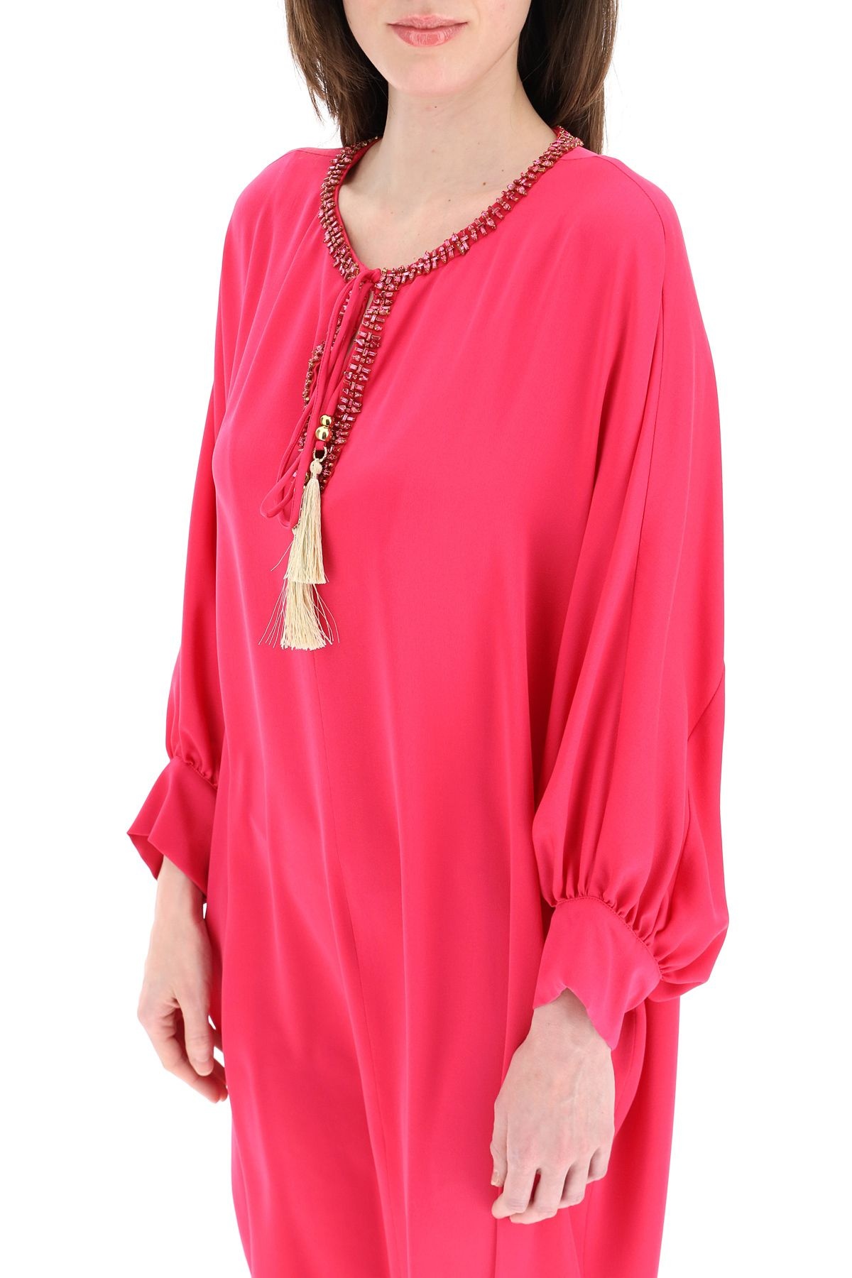 OCROMA SILK CAFTAN DRESS - 5