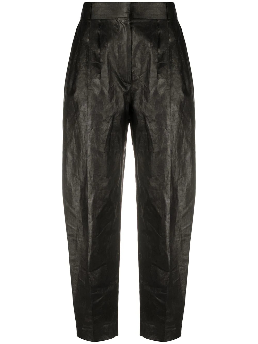 cropped tapered trousers - 1