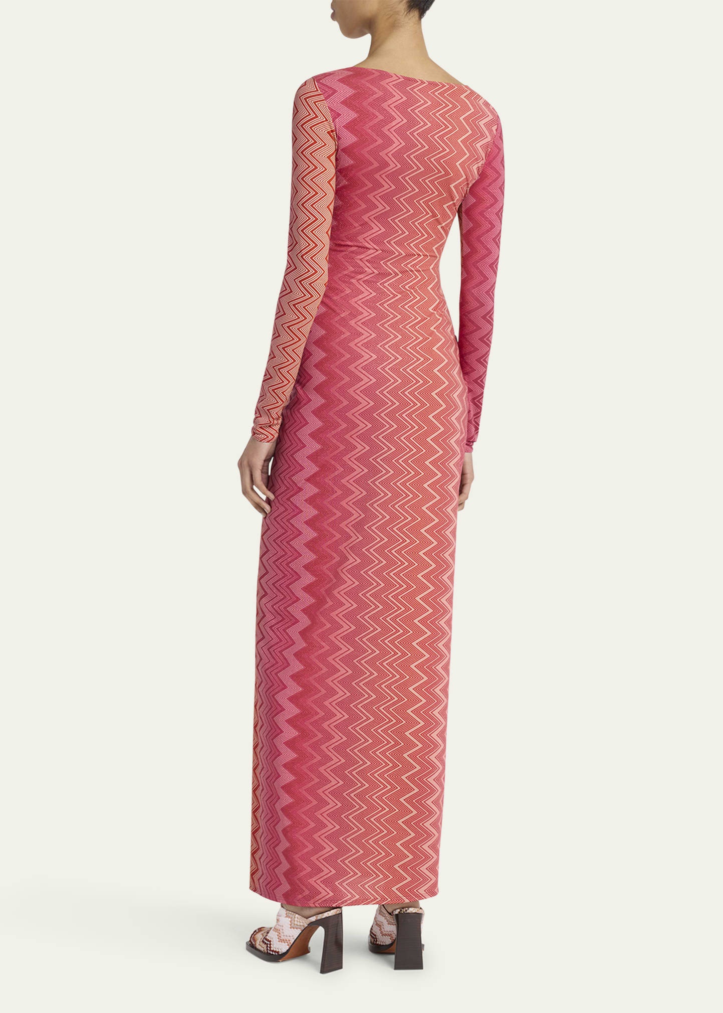 Chevron Cutout Maxi Dress Coverup - 3