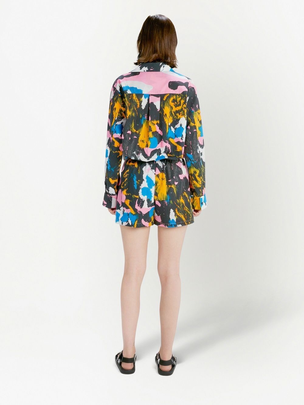 camouflage-print long-sleeved shirt - 2