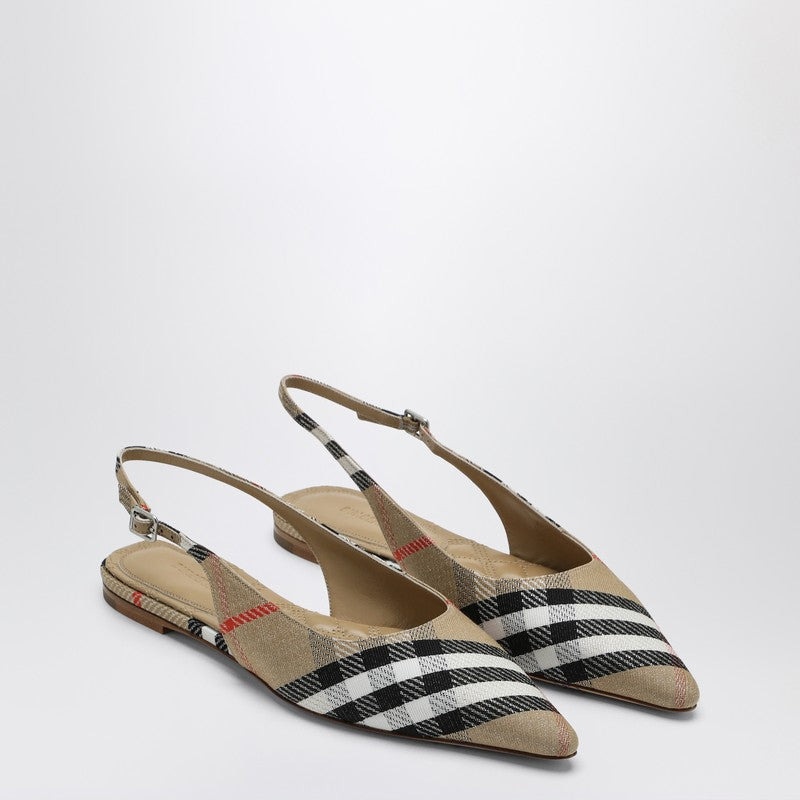 Burberry Ballerine Slingback Birdie Check Women - 1