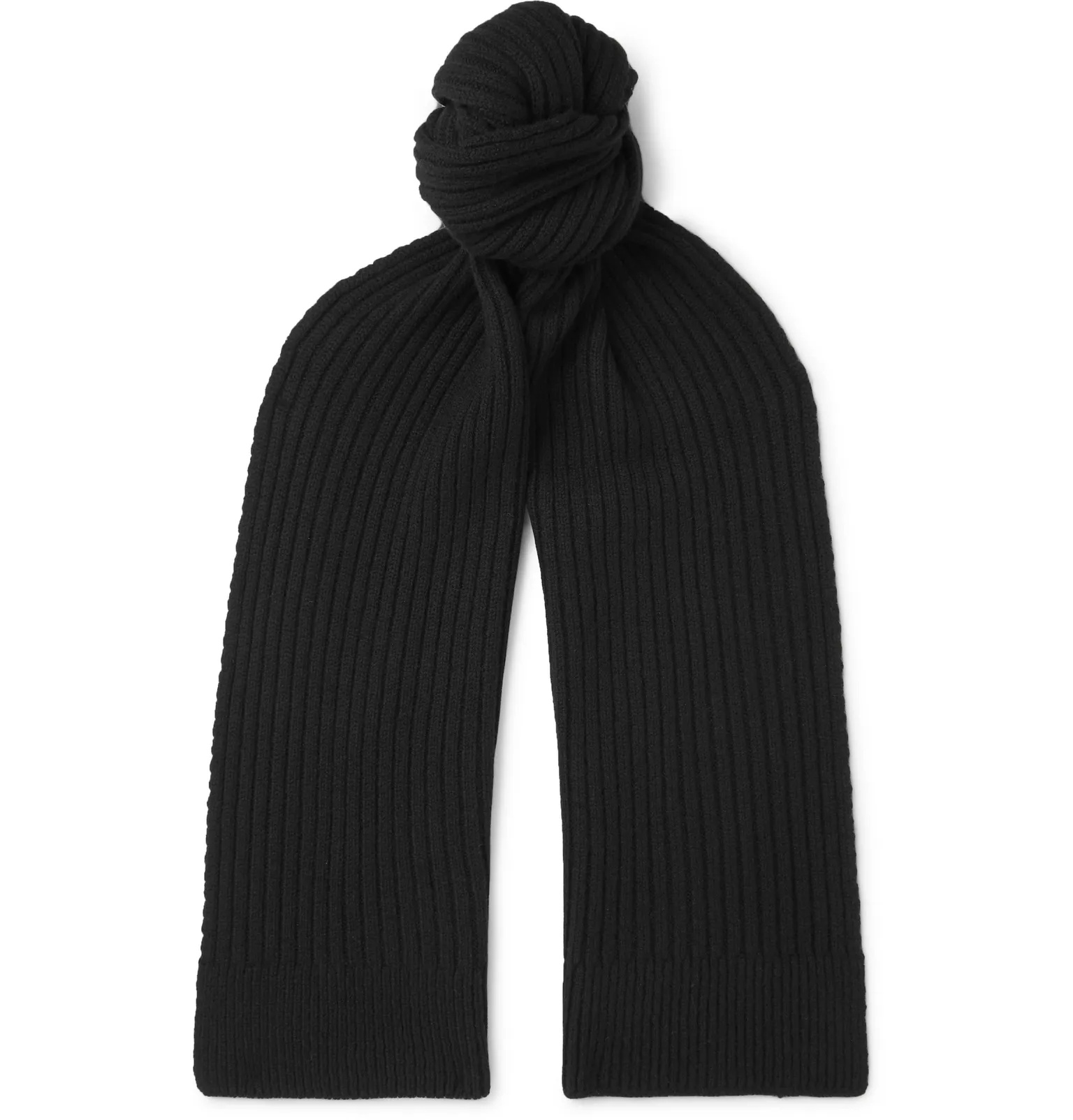 Ribbed Lambswool Scarf - 1