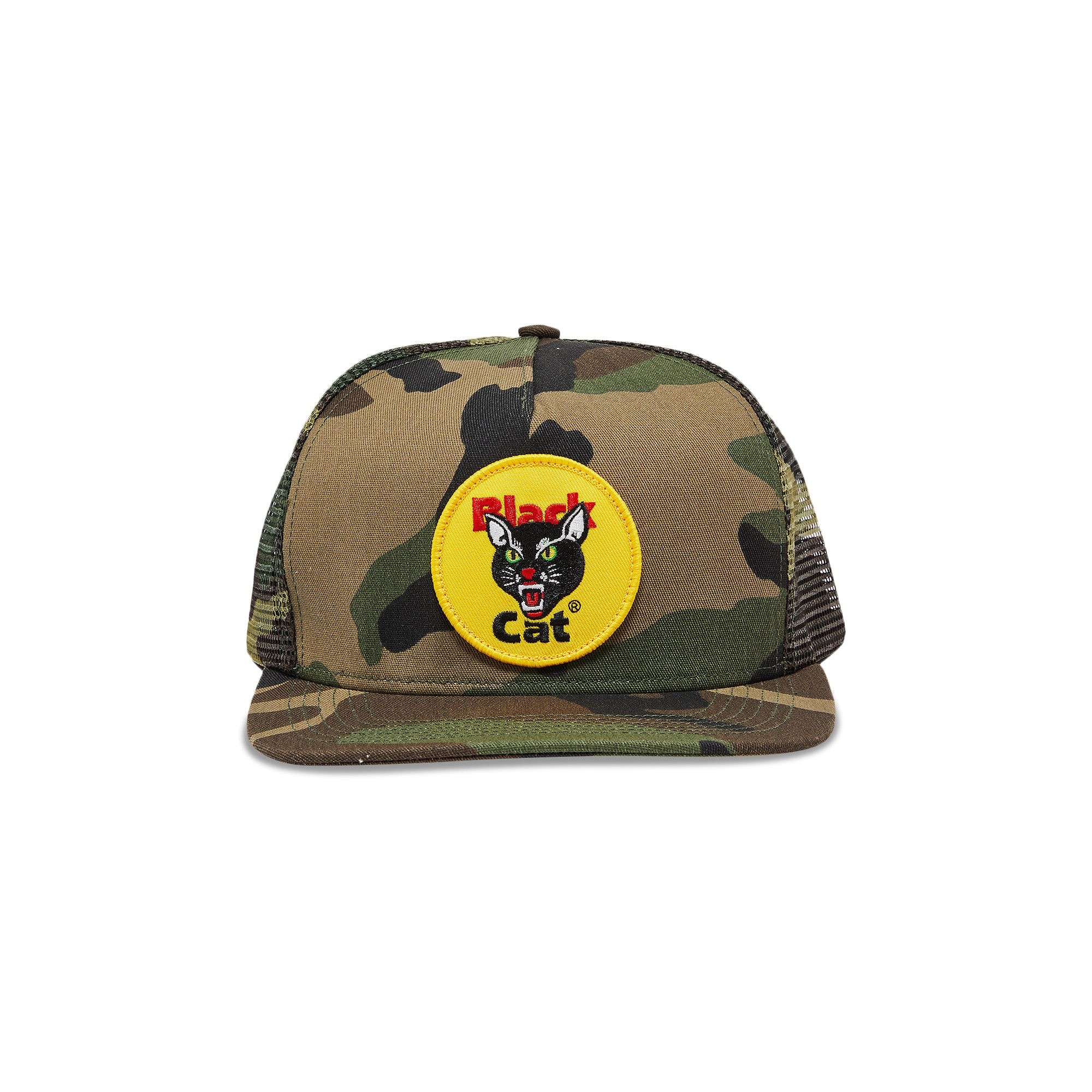 Supreme Black Cat Mesh Back 5-Panel 'Woodland Camo' - 1