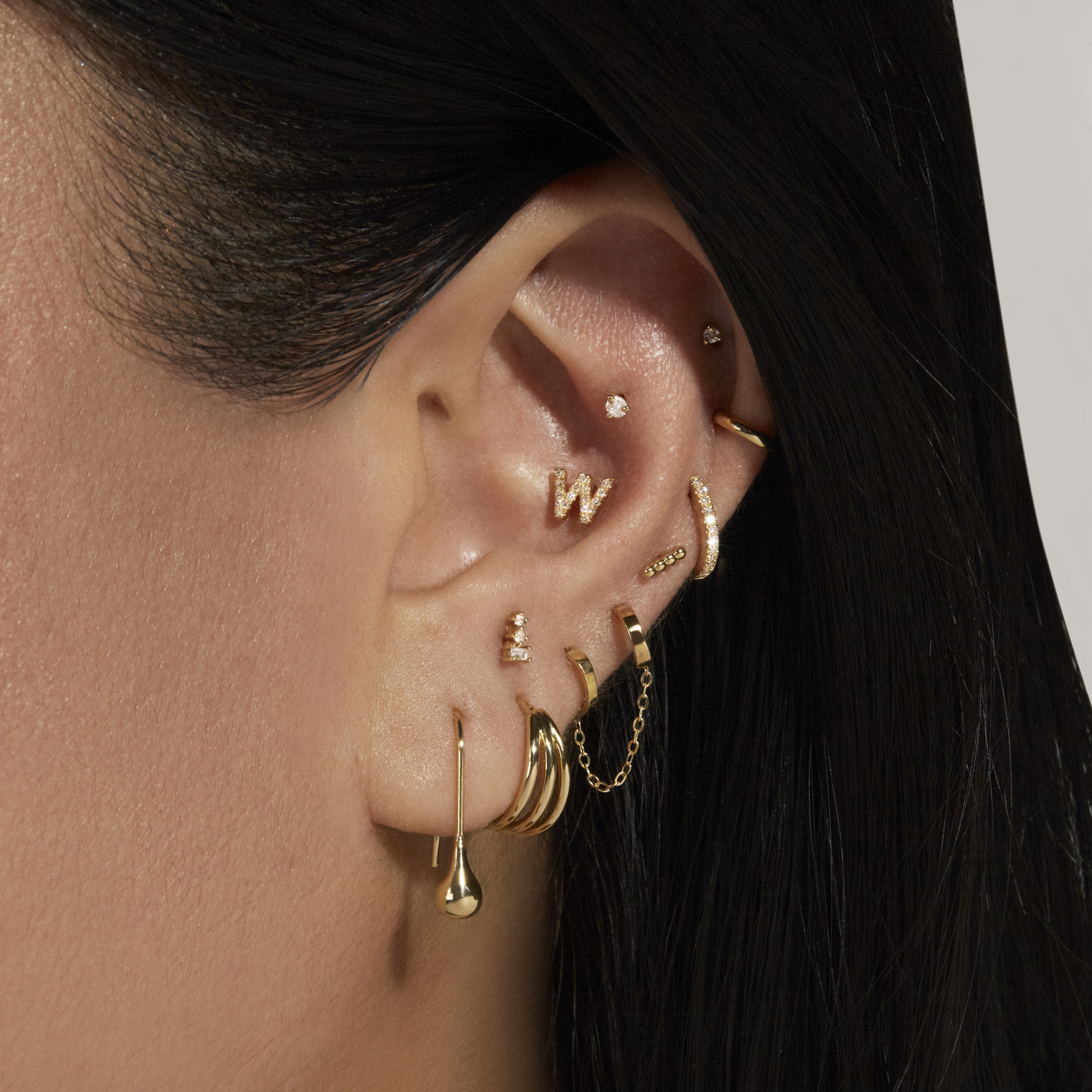 Golden Droplet Earrings - 6