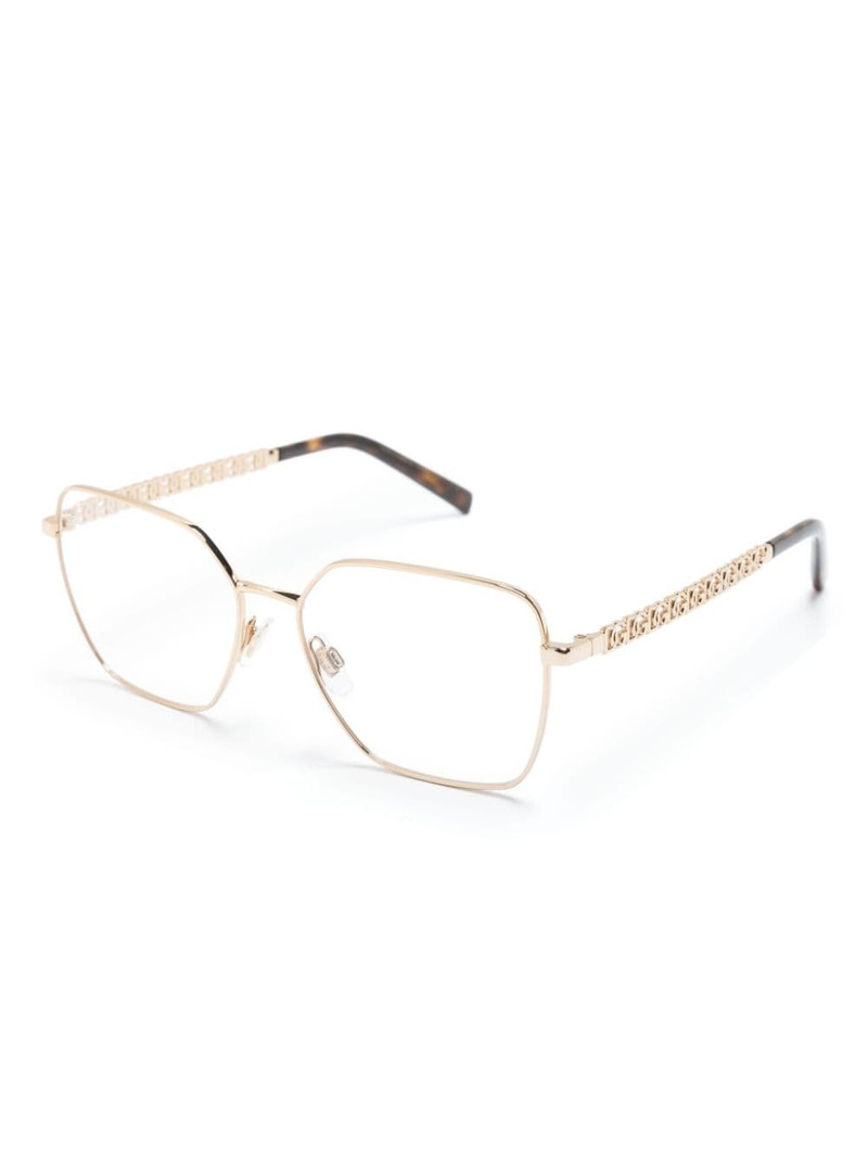 Dolce & Gabbana tortoiseshell-effect square-frame glasses outlook
