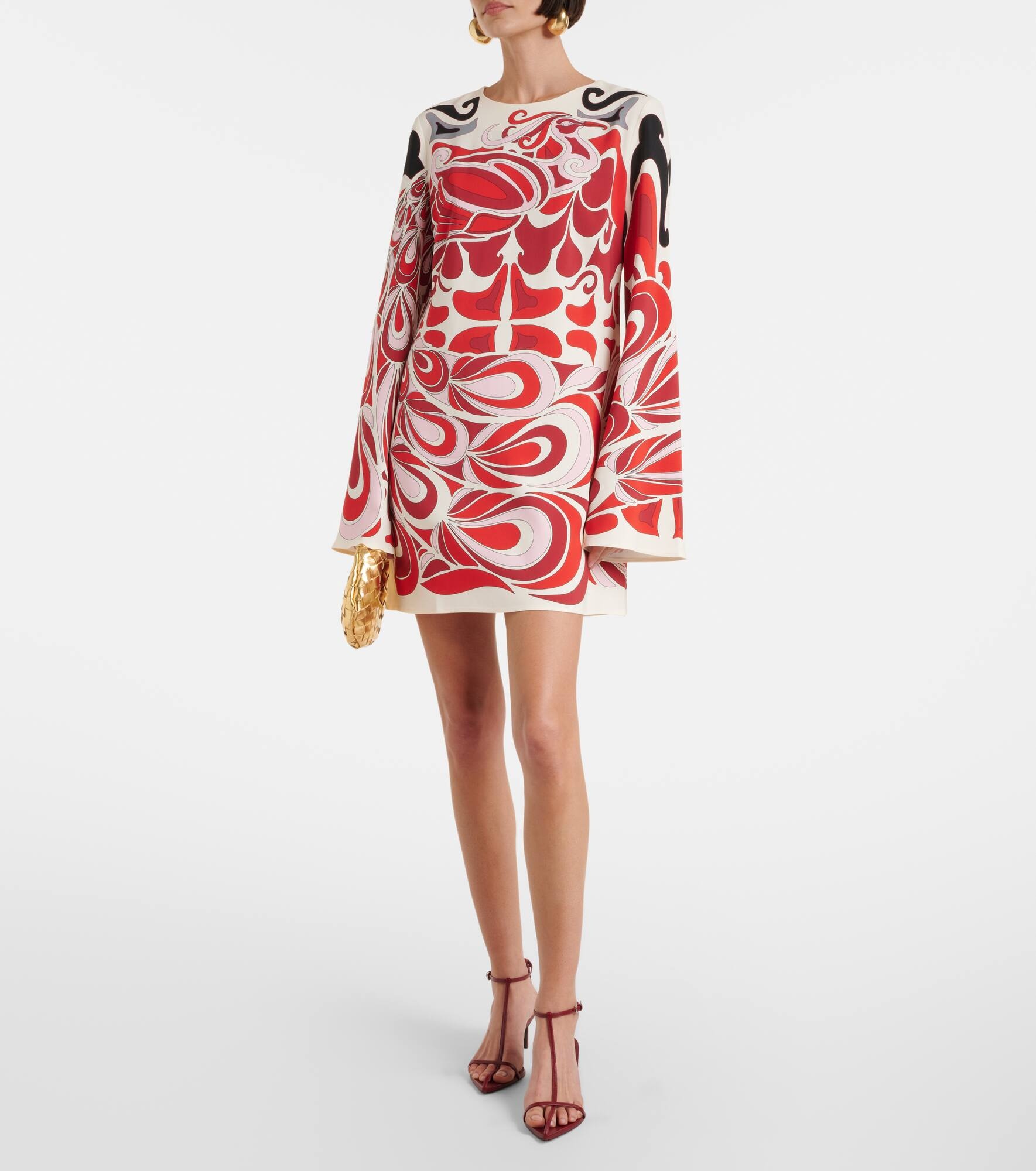 Mini Supremes printed satin minidress - 2