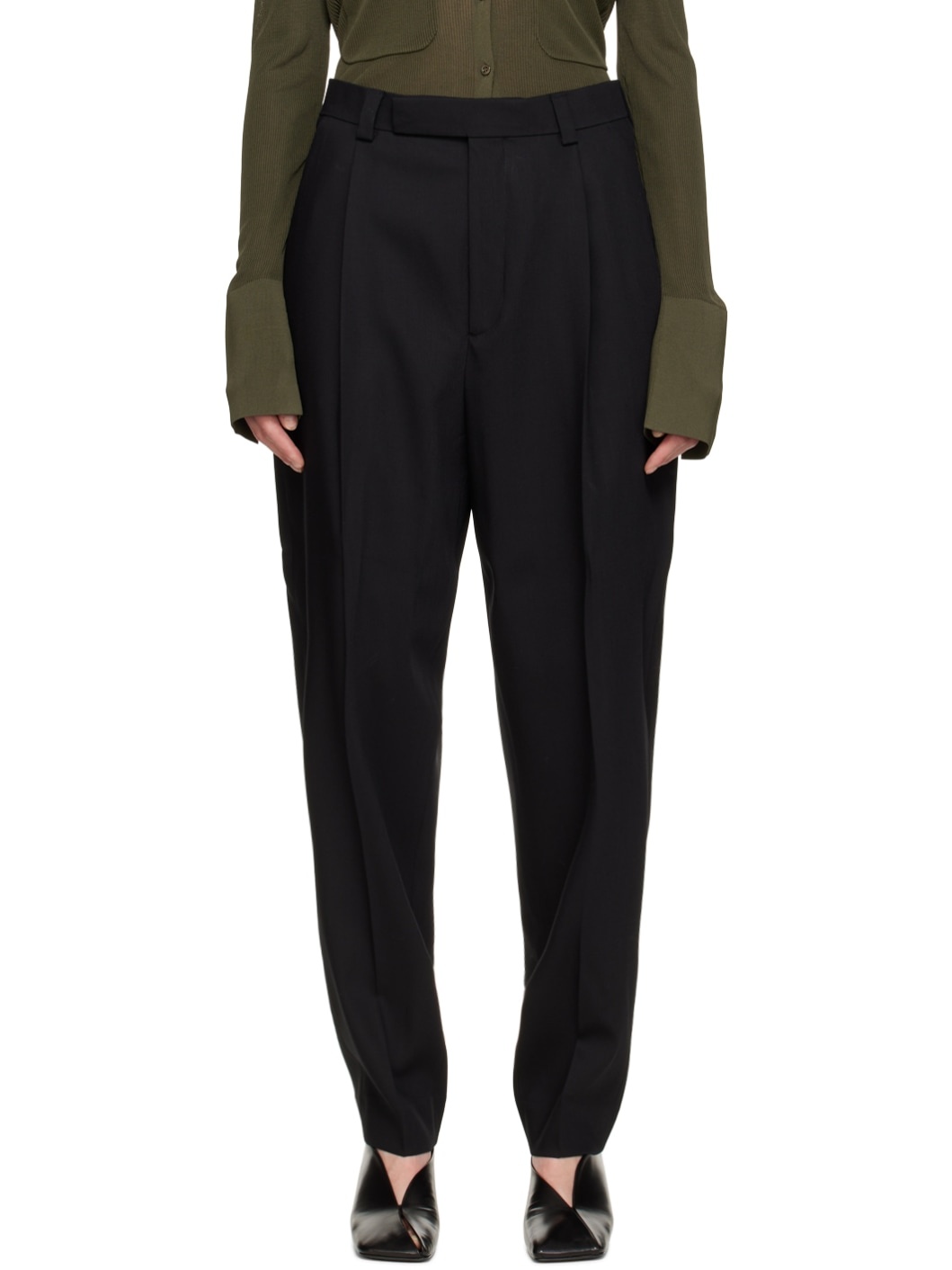 SSENSE Exclusive Black Trousers - 1