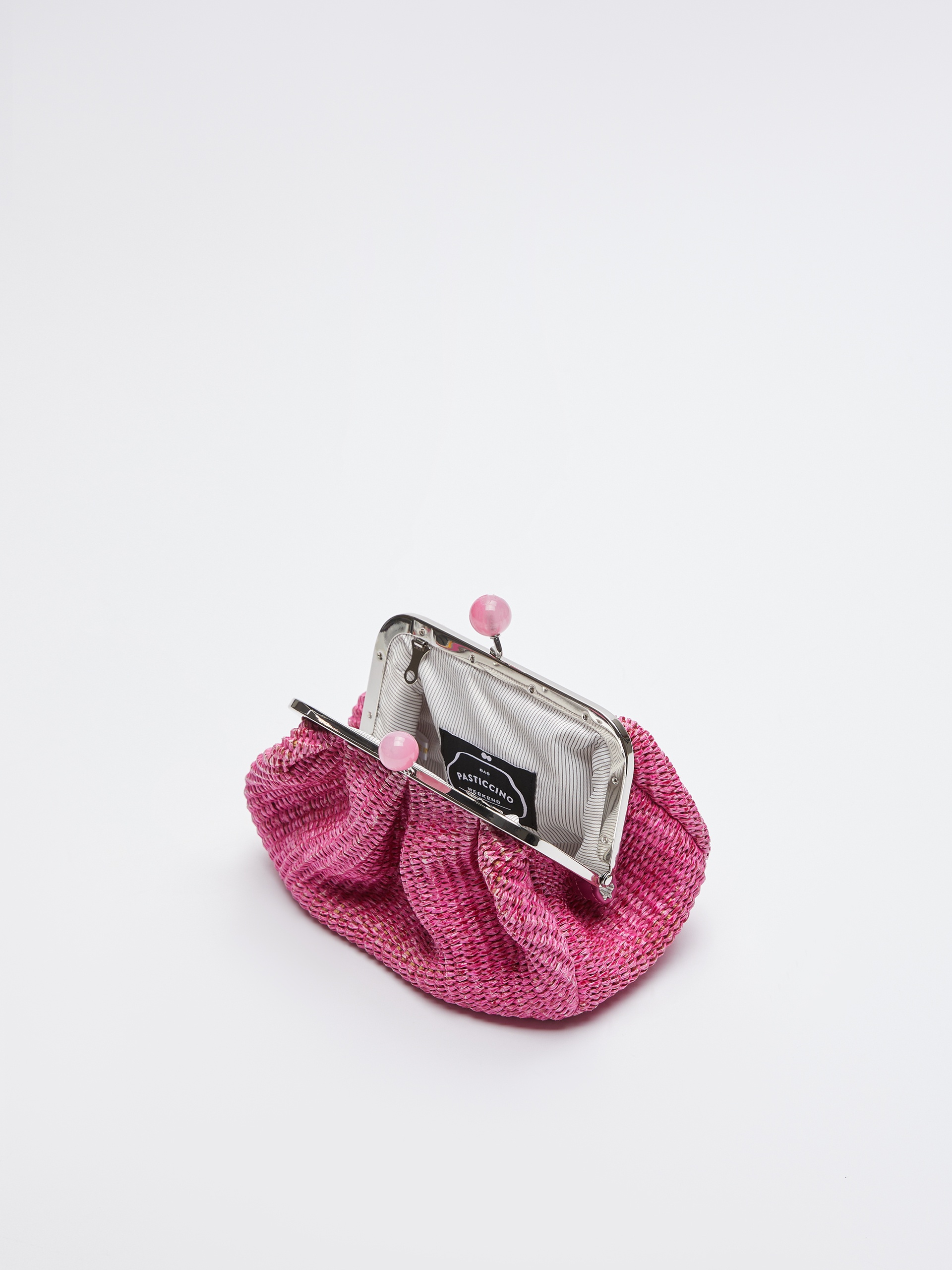 PALMA Small Pasticcino Bag in raffia - 4