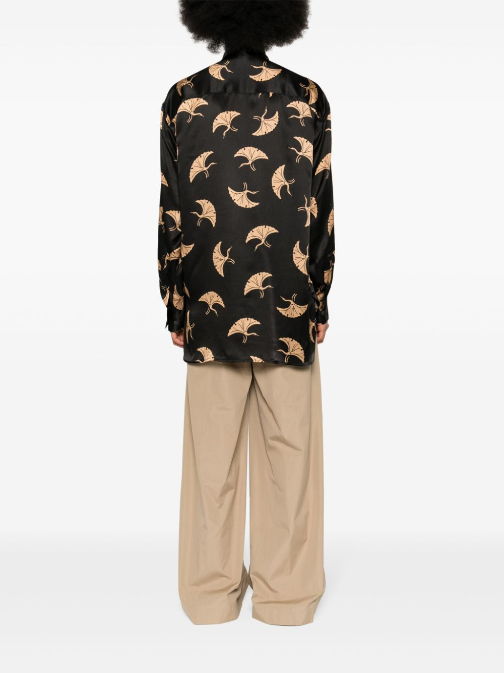 Dries Van Noten Women Printed Silk Shirt - 3