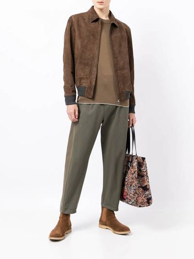 Salvatore Ferragamo leather shirt jacket outlook