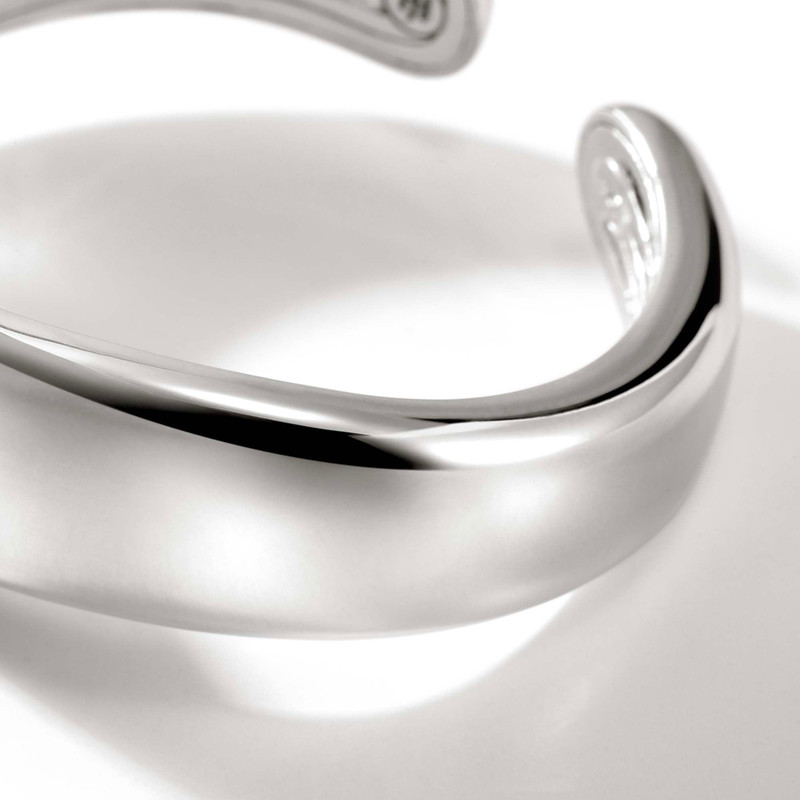 JOHN HARDY Surf Hinged Cuff, Sterling Silver, Wide outlook