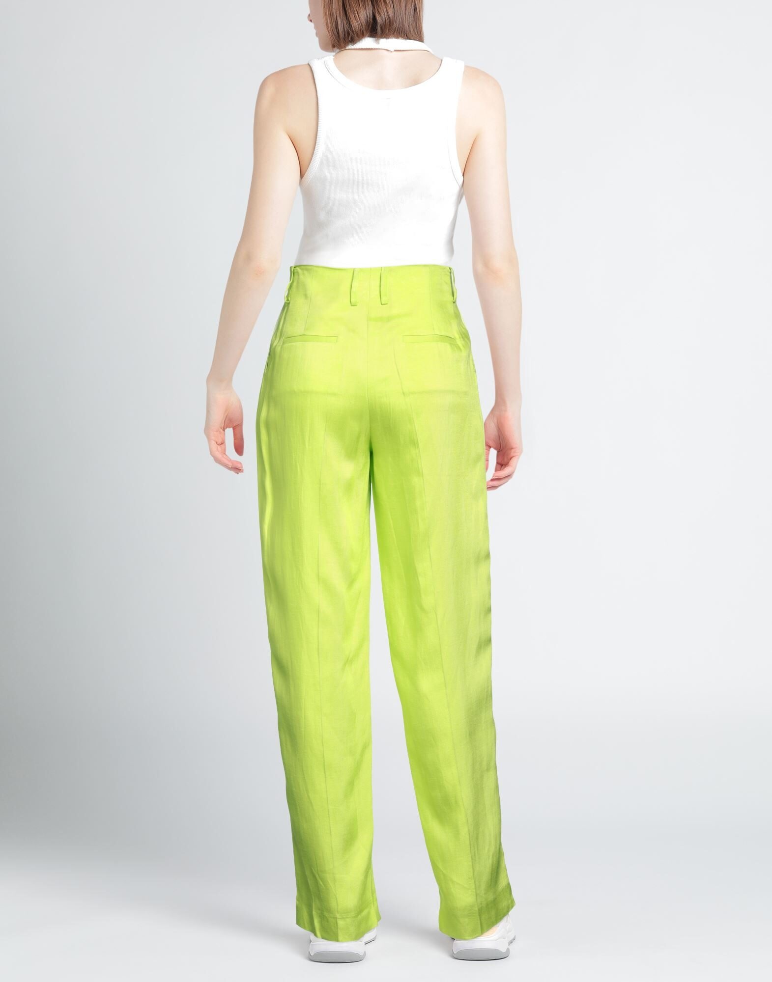 Acid green Women's Casual Pants - 3