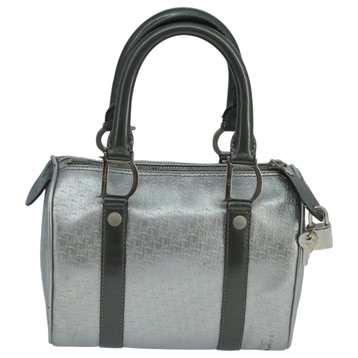 DIOR Trotter Canvas Hand Bag Silver - 2