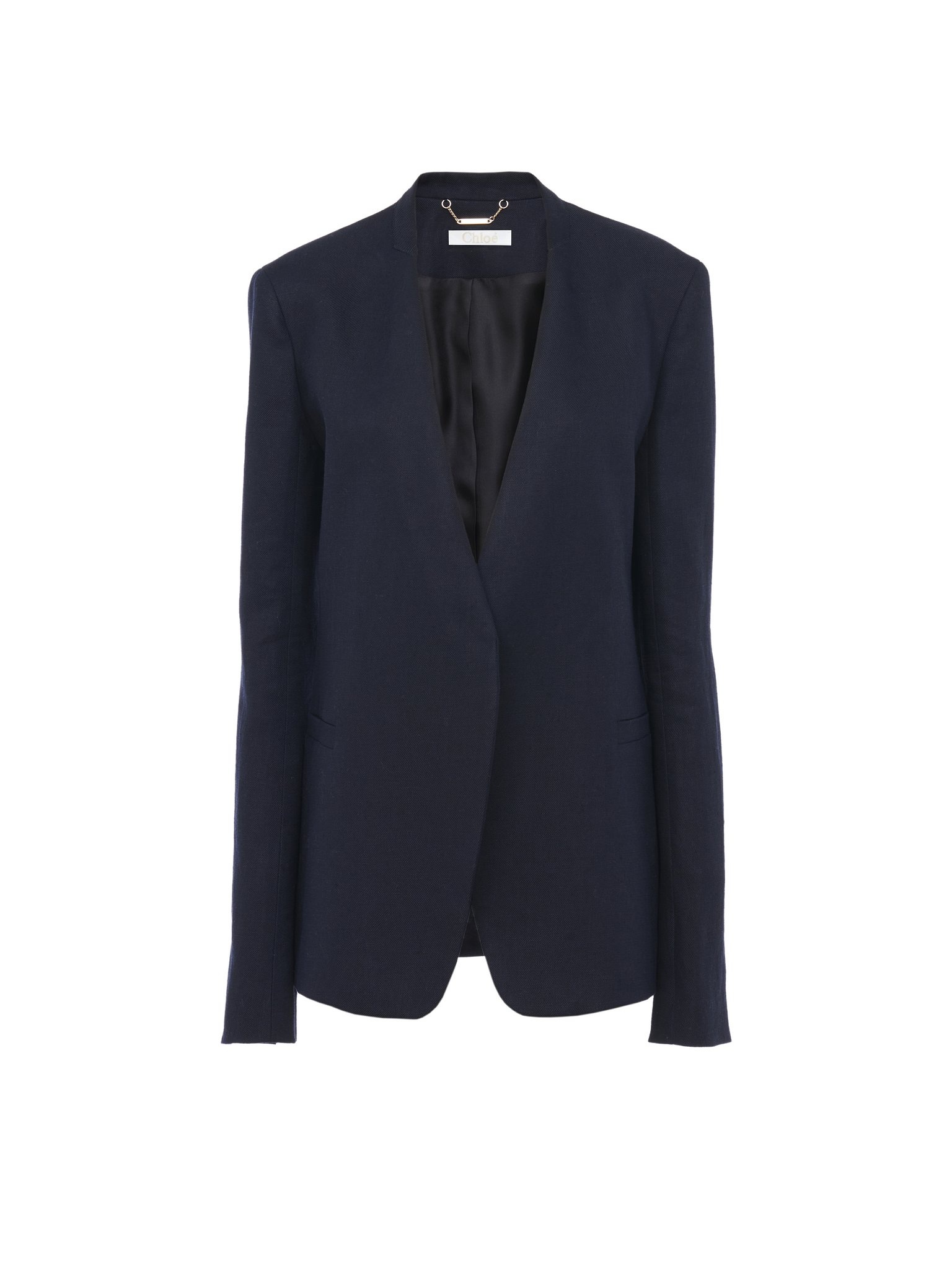 BUTTONLESS TAILORED JACKET - 1