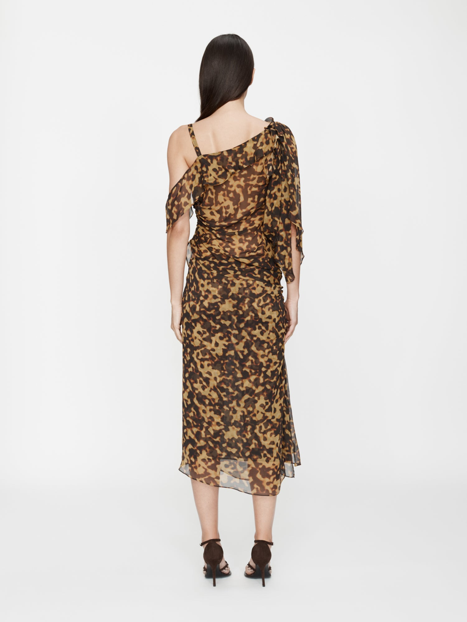 Roule Trimmed Silk Drape Top - 6
