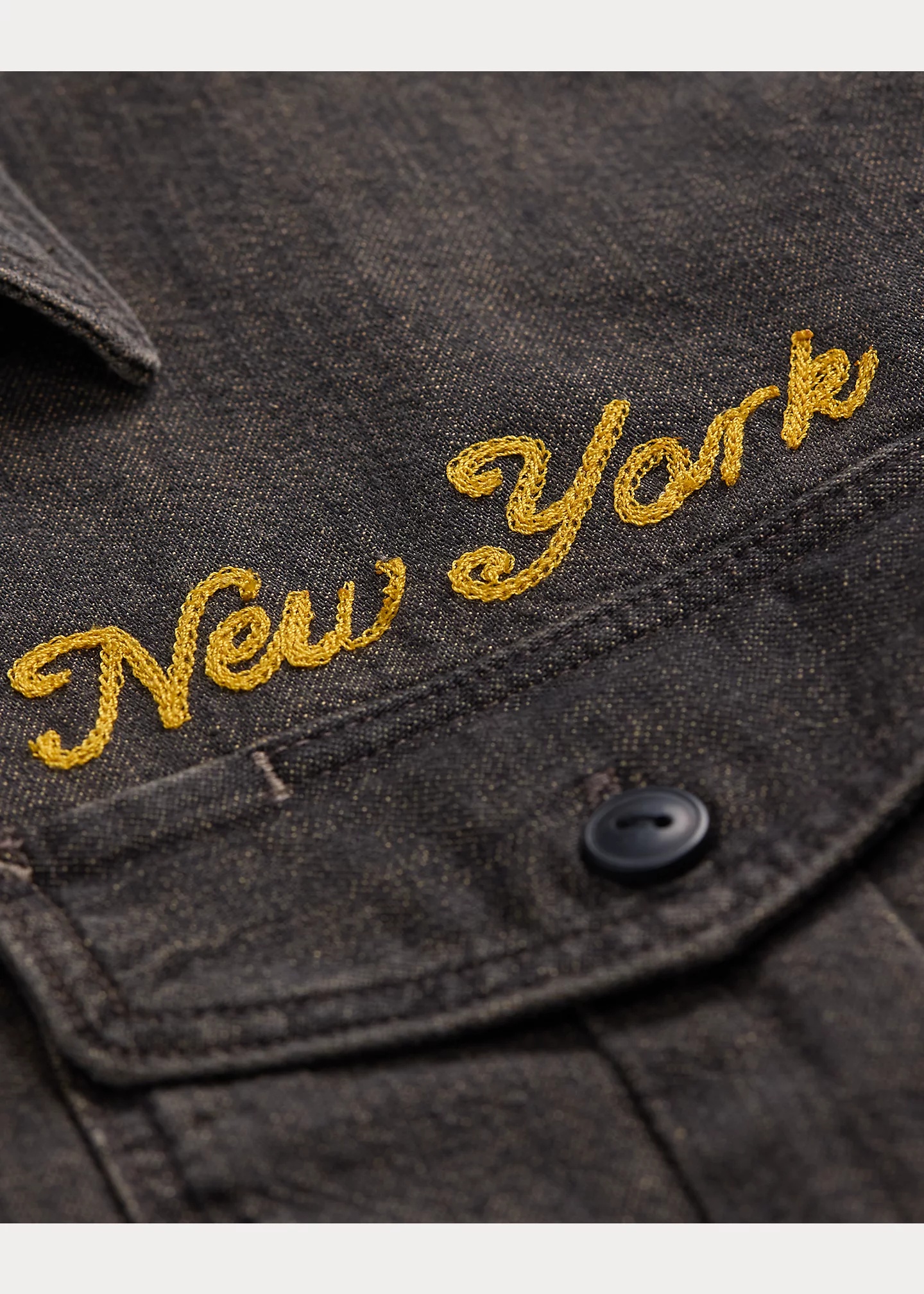 Embroidered Denim Workshirt - 3
