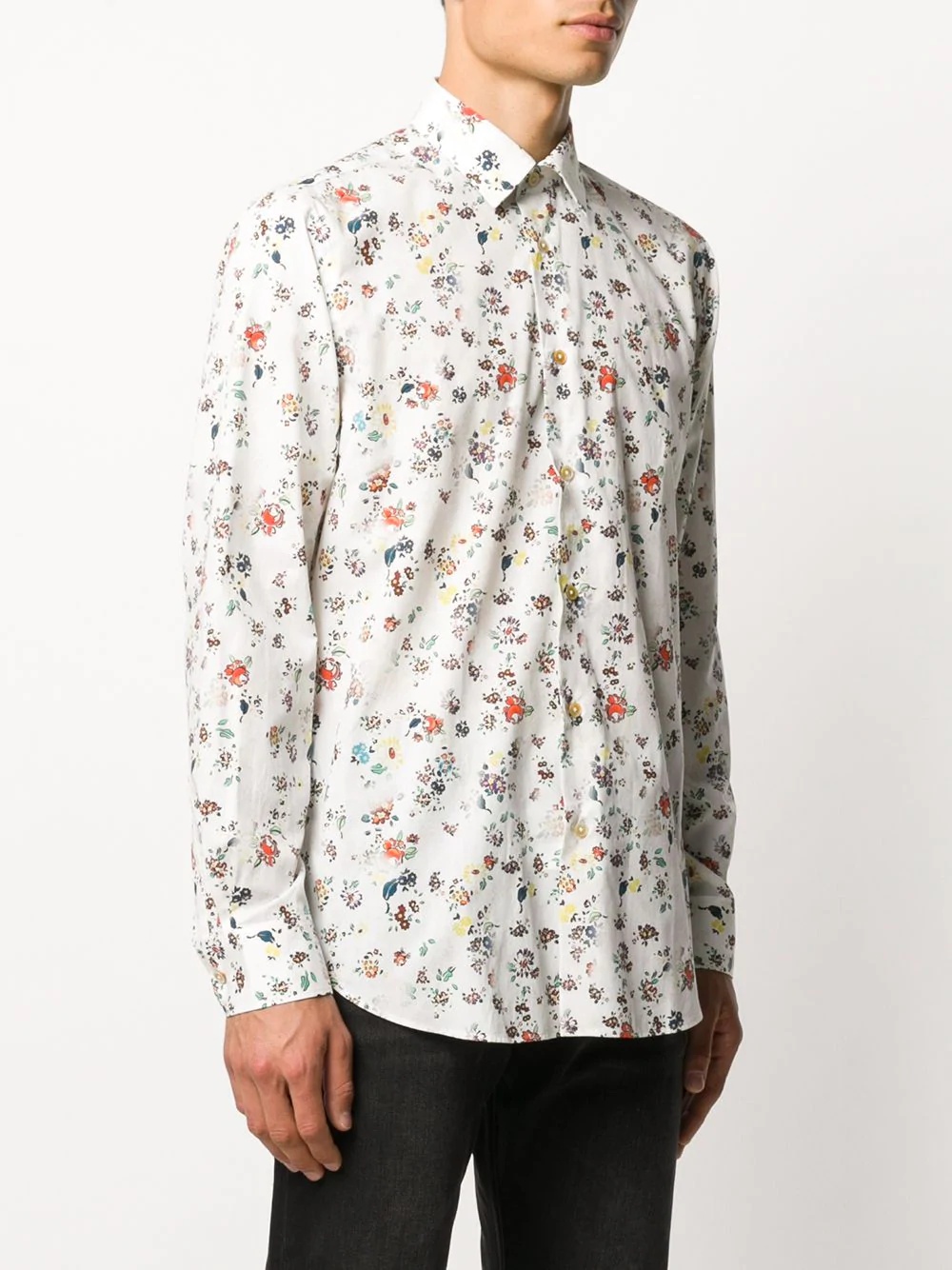 floral long-sleeve shirt - 3