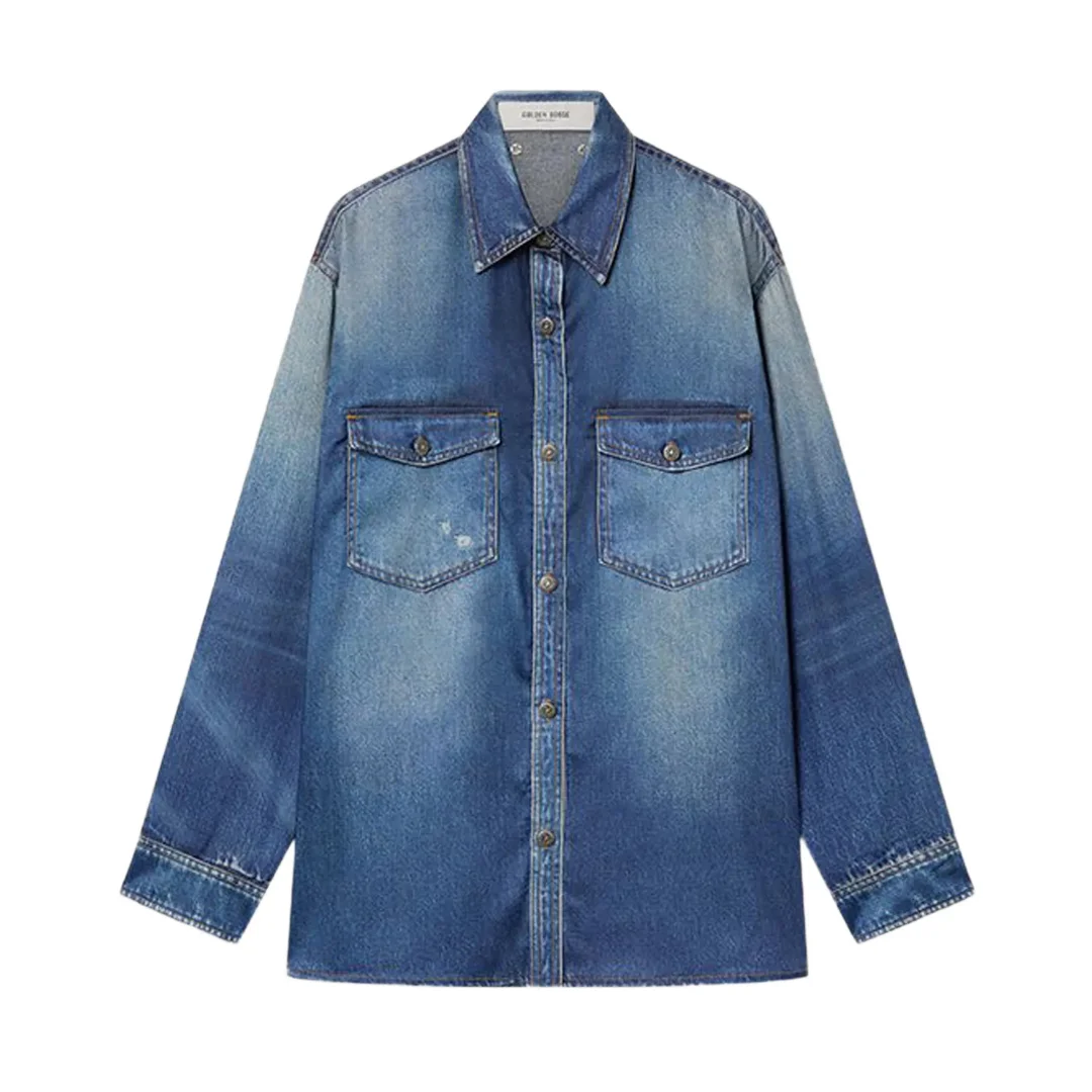 Denim Wash Patty Button Down - 1