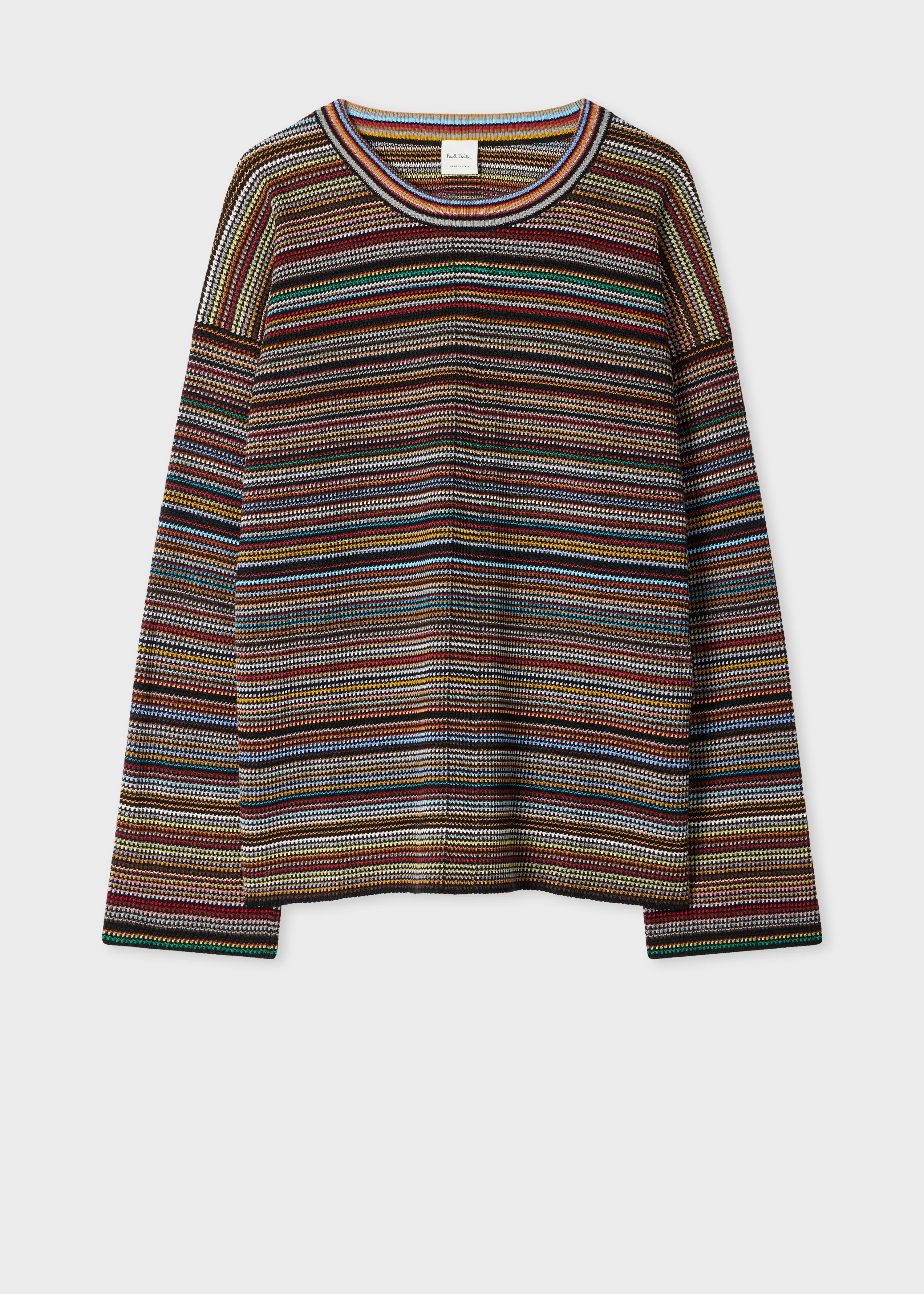 Women's Oversized 'Signature Stripe' Sweater - 1