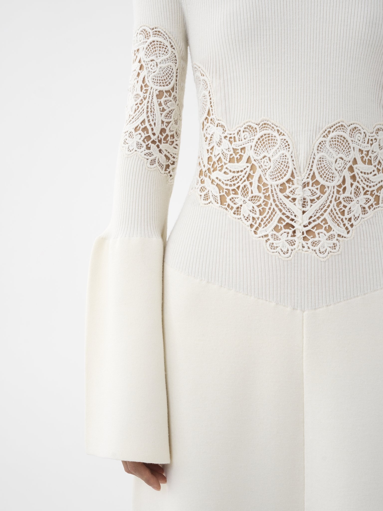 FITTED BELL-SLEEVE DRESS - 6