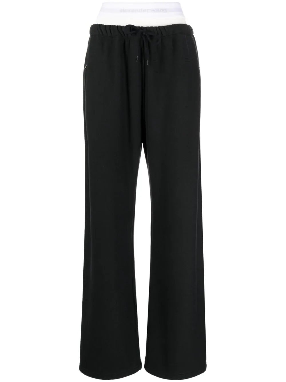 T BY ALEXANDER WANG Women W/ Logo Elastic Exposed Brief Wide Leg Sweatpant - 5