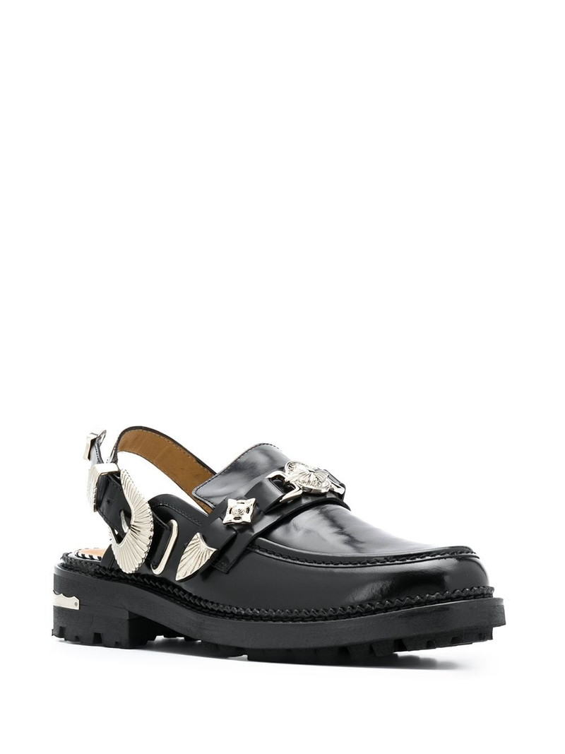 TOGA PULLA sling-back mule loafers outlook