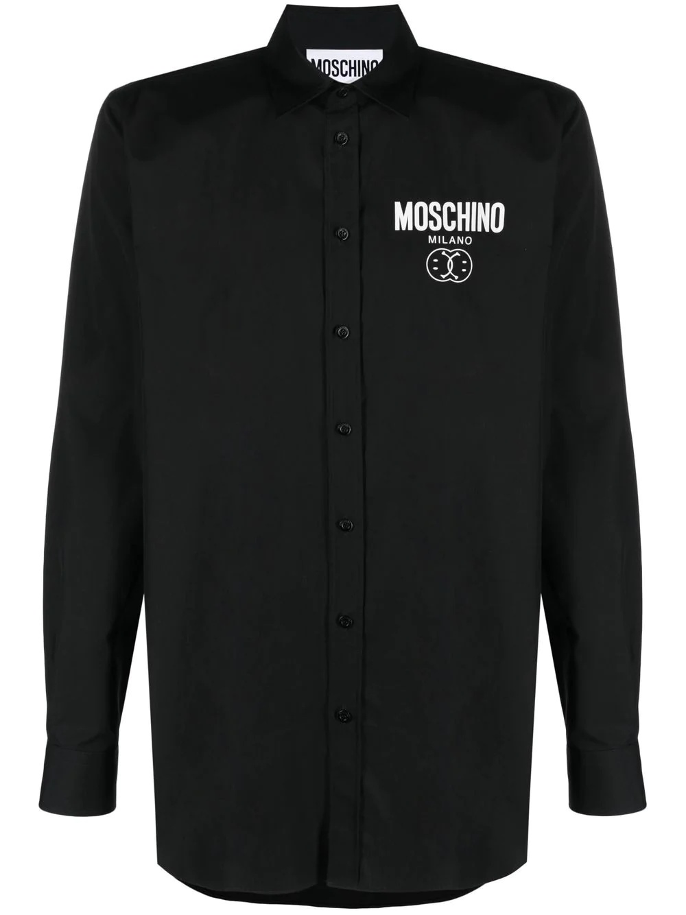 logo-print long-sleeve shirt - 1