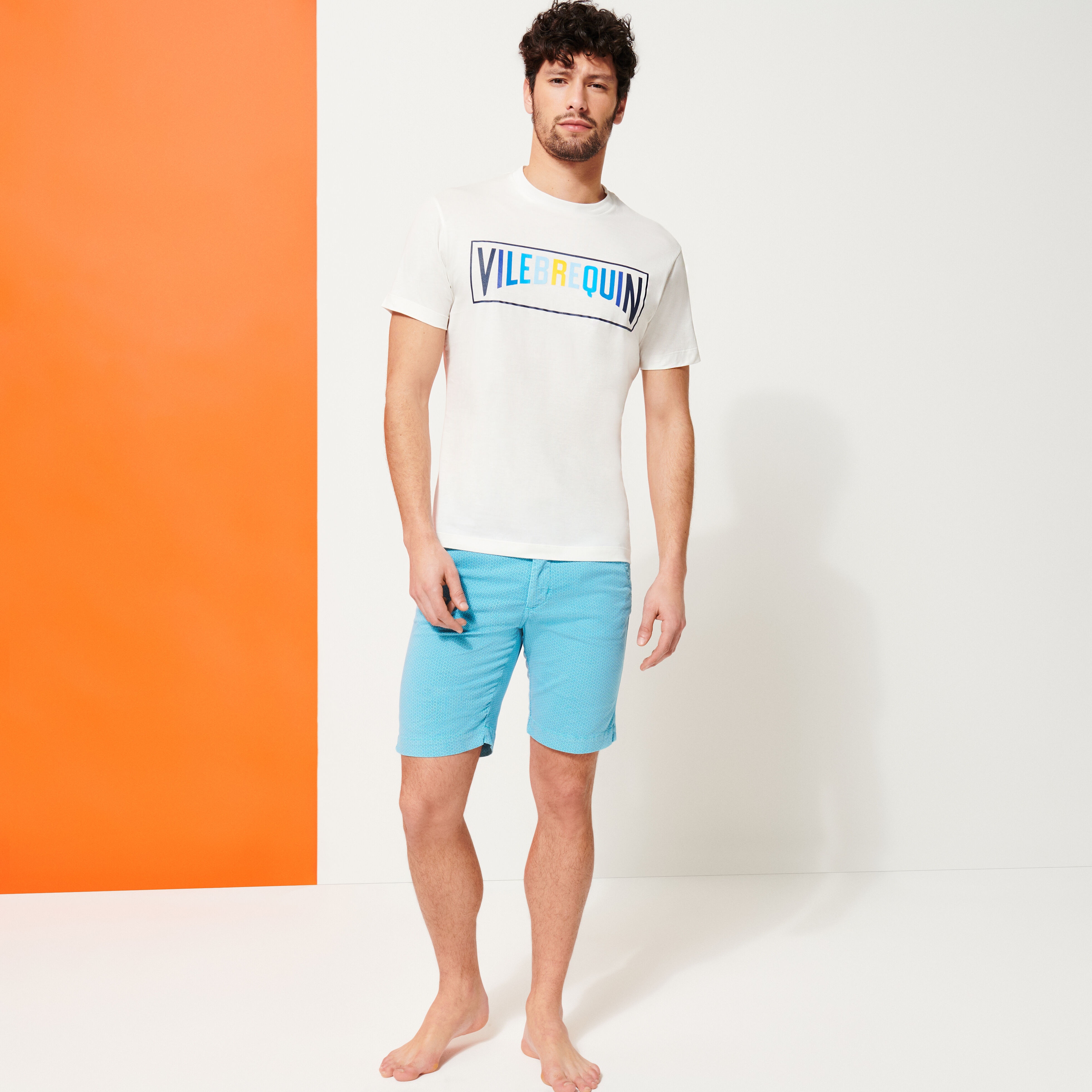 Men T-shirt Fancy Vilebrequin Logo Vilebrequin Multicolore - 7