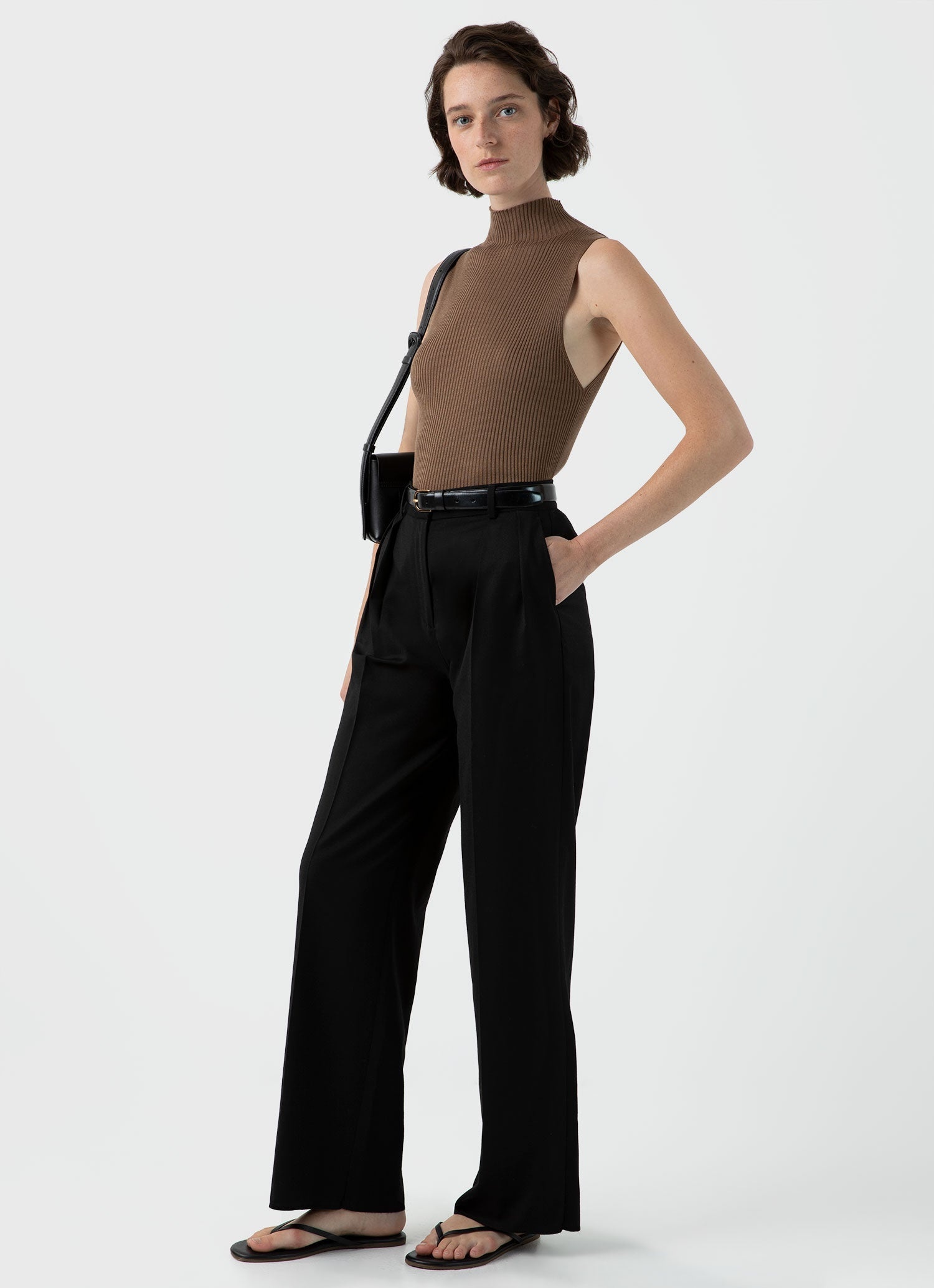 Silk Rib Vest Jumper - 3