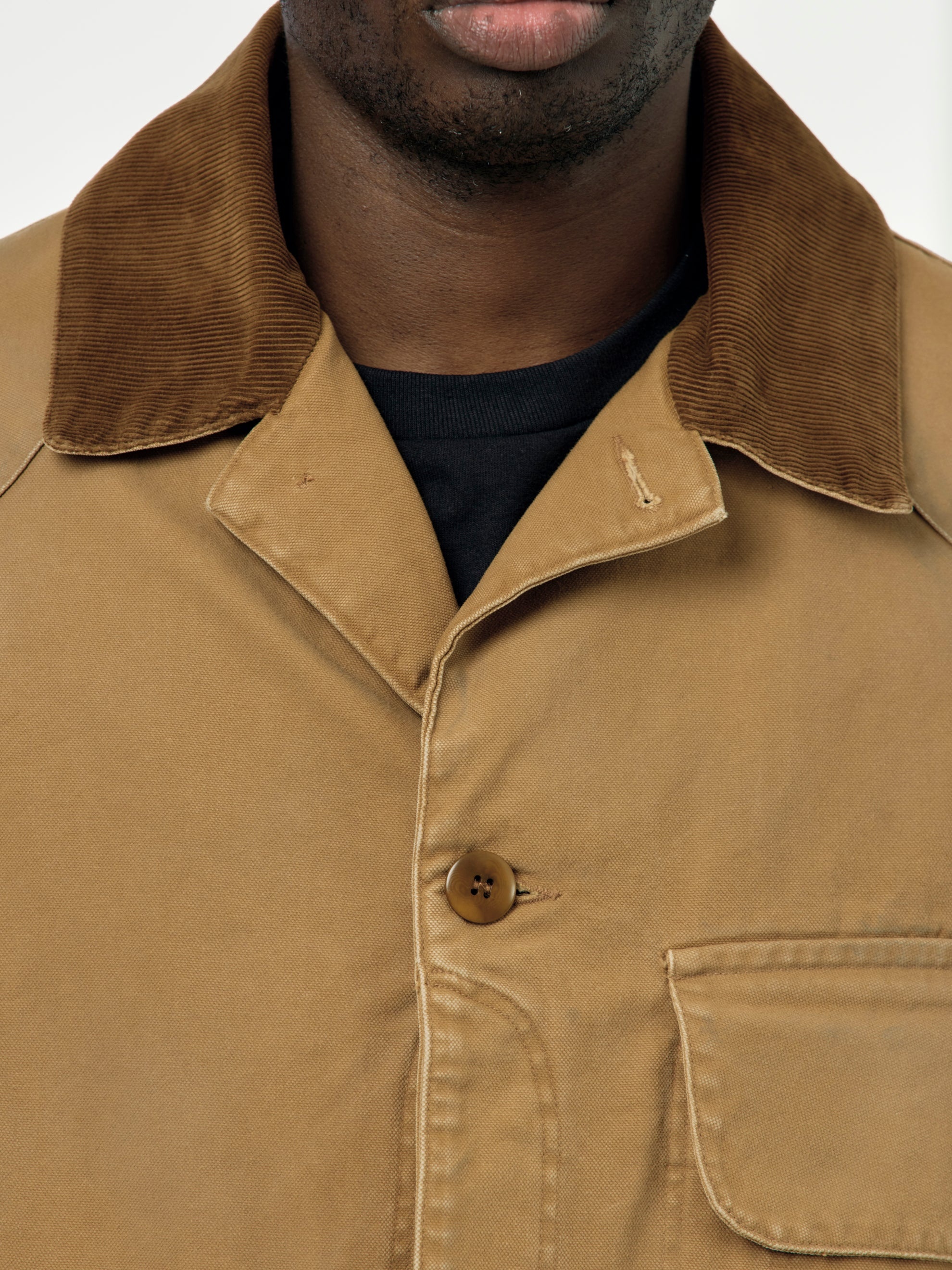 CANVAS SPORTS JACKET (OCHRE) - 6