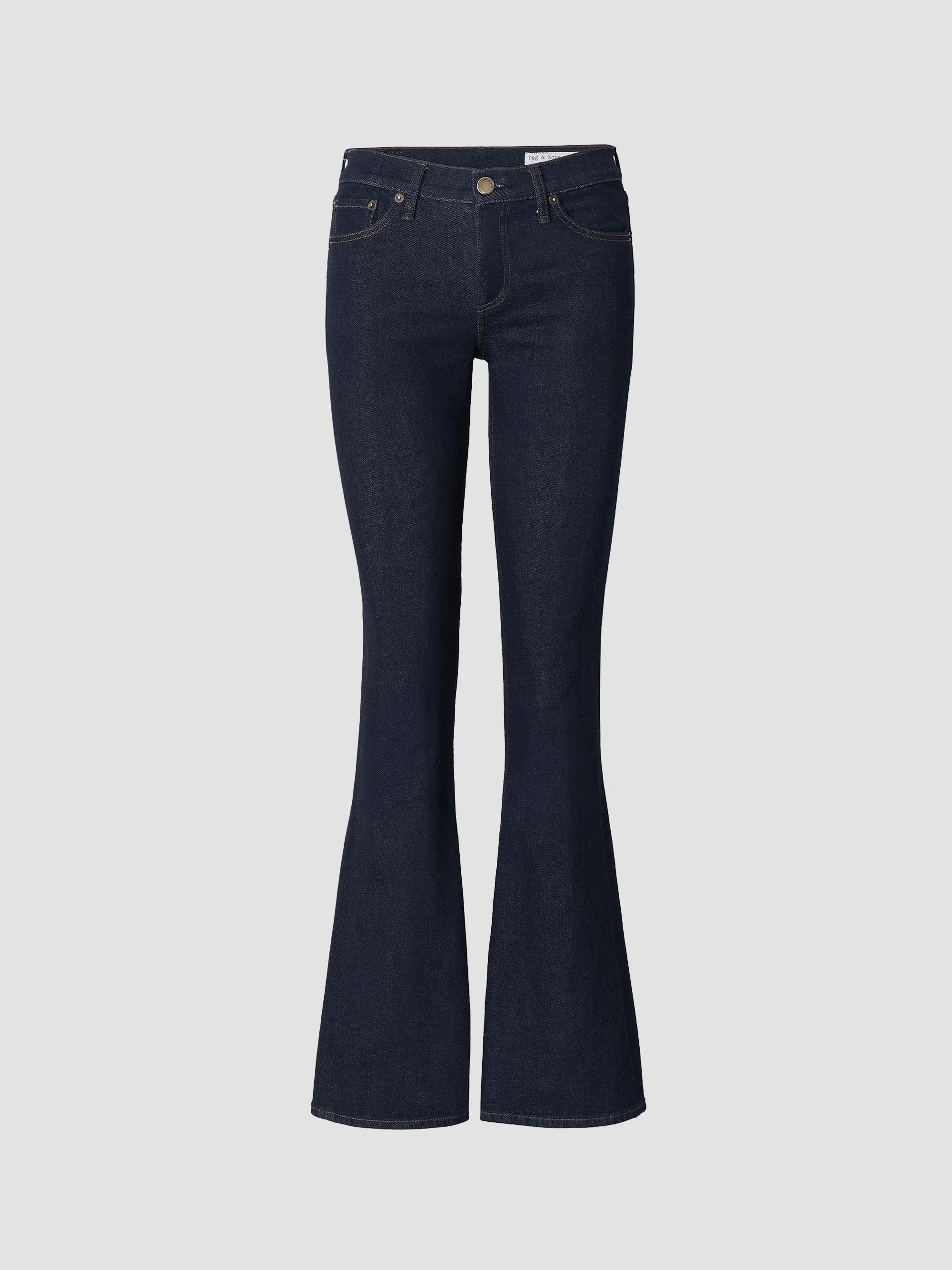 Women's Kinsley Low-Rise Full Bootcut Jeans - Dark Rinse - 1