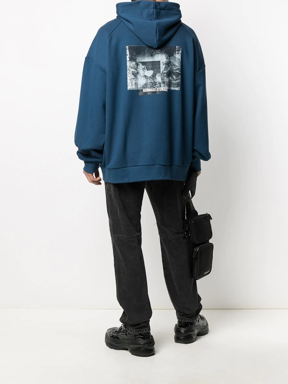 graphic-print oversized hoodie - 2