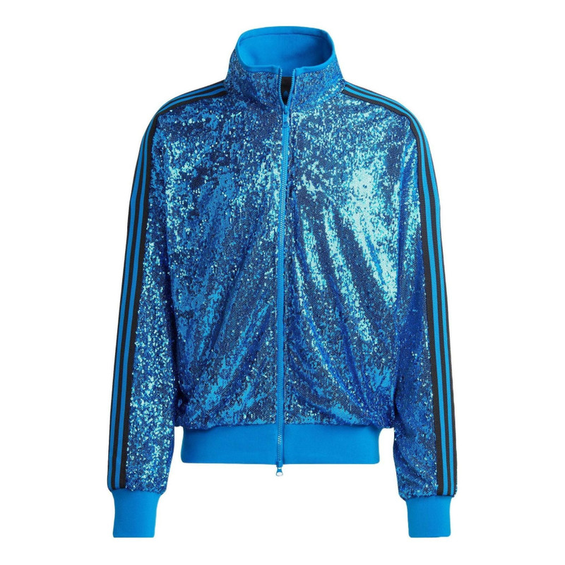 adidas originals Sequin Track Jacket 'Blue' IA2463 1