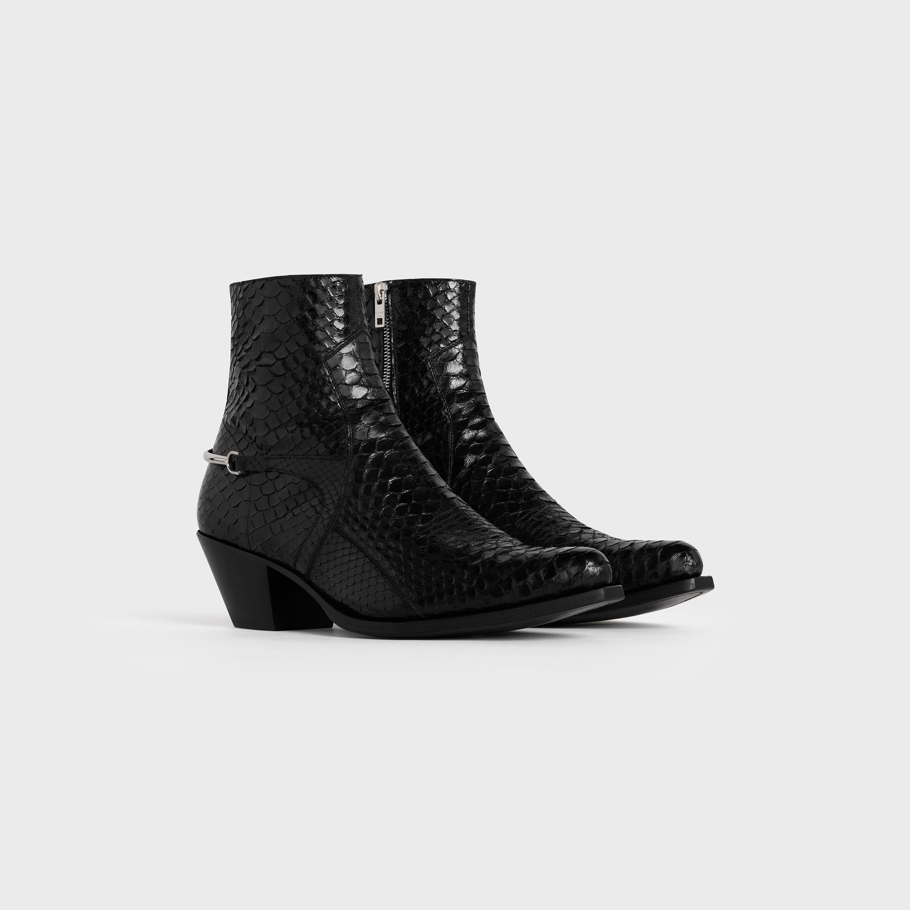 CELINE BERLIN BOOTS CAVALRY ZIPPED BOOT IN SHINY PYTHON - 2